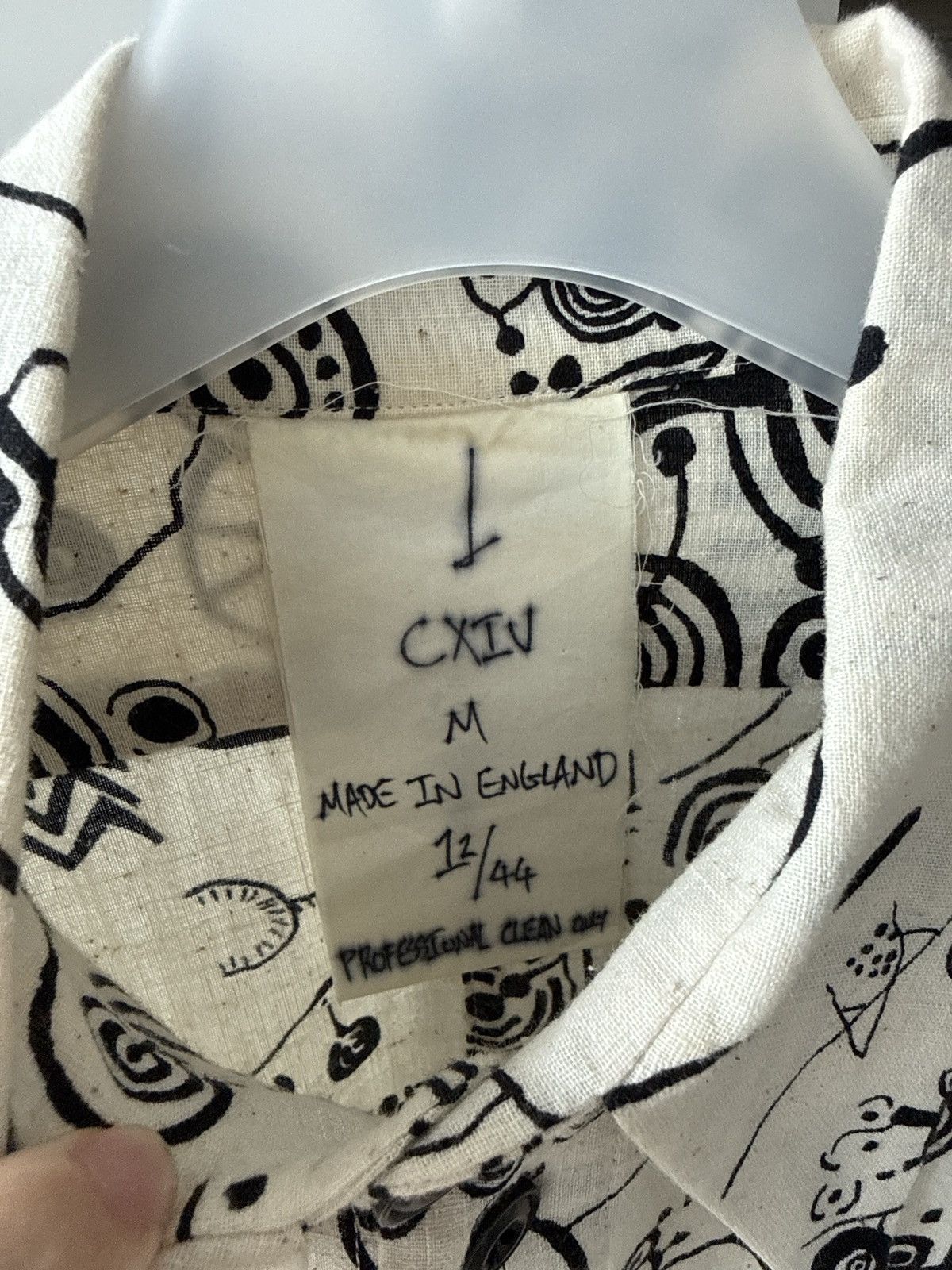 John Alexander Skelton Skelton AW23 hand-printed cotton shirt Size US M / EU 48-50 / 2 - 5 Thumbnail