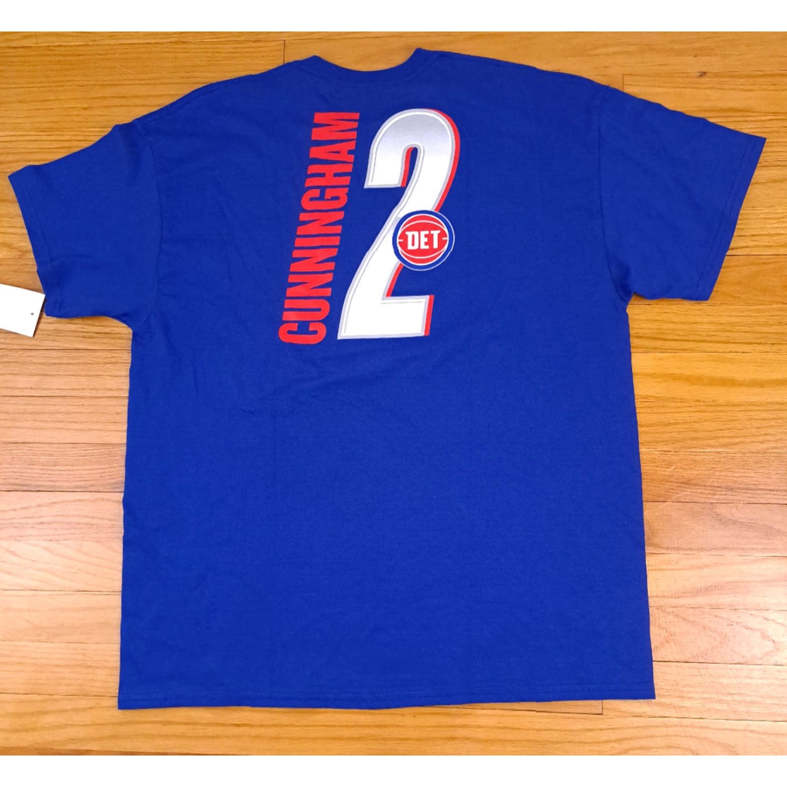 NBA Detroit Pistons Cade Cunningham NBA Printed XL Shirt Jersey T-Shirt NWT Size US XL / EU 56 / 4 - 2 Thumbnail