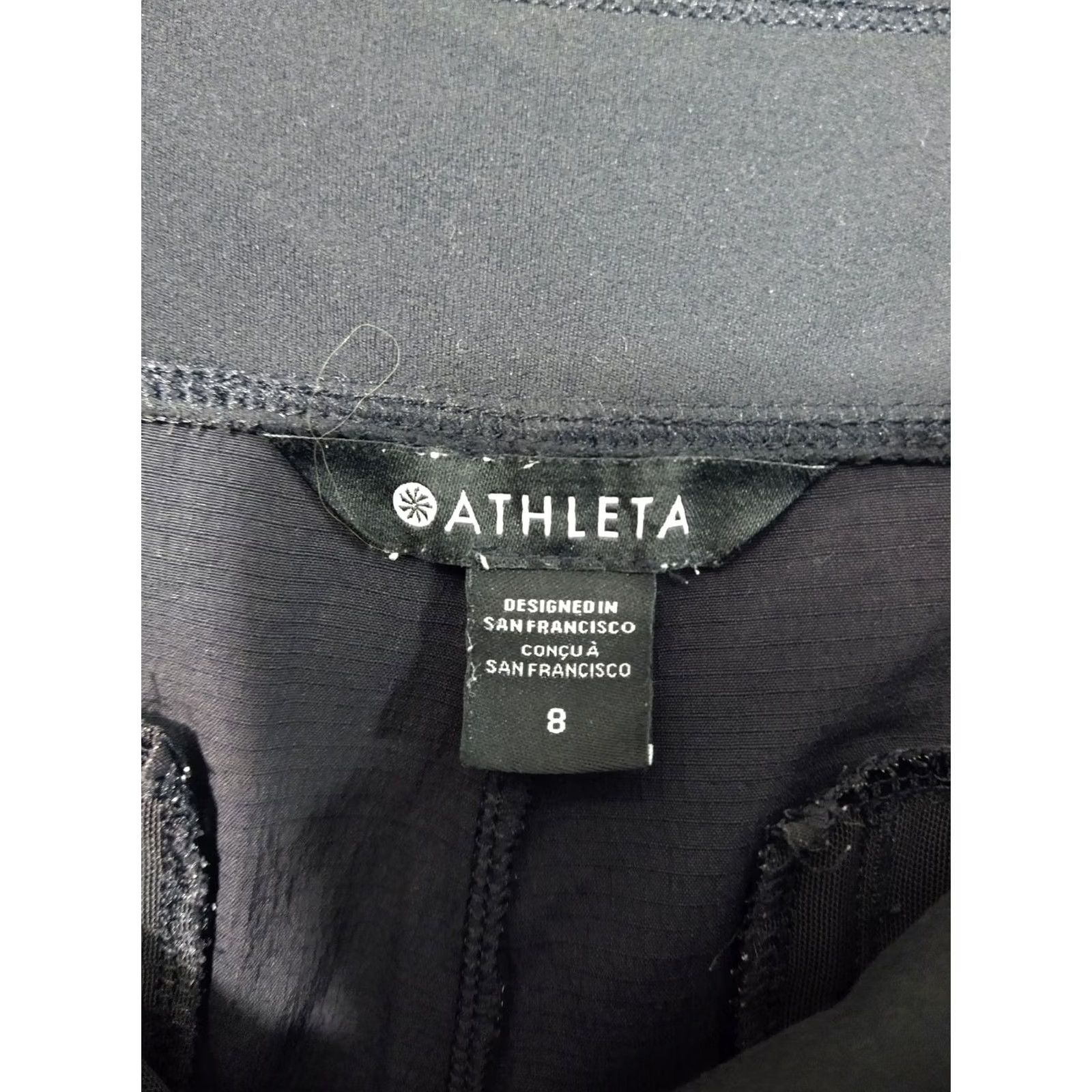 Athleta Athleta Trekkie Pants Womens 8 Black Jogger Stretch Pull On Relaxed Tapered Activewear Casual Size 30" / US 8 / IT 44 - 7 Thumbnail