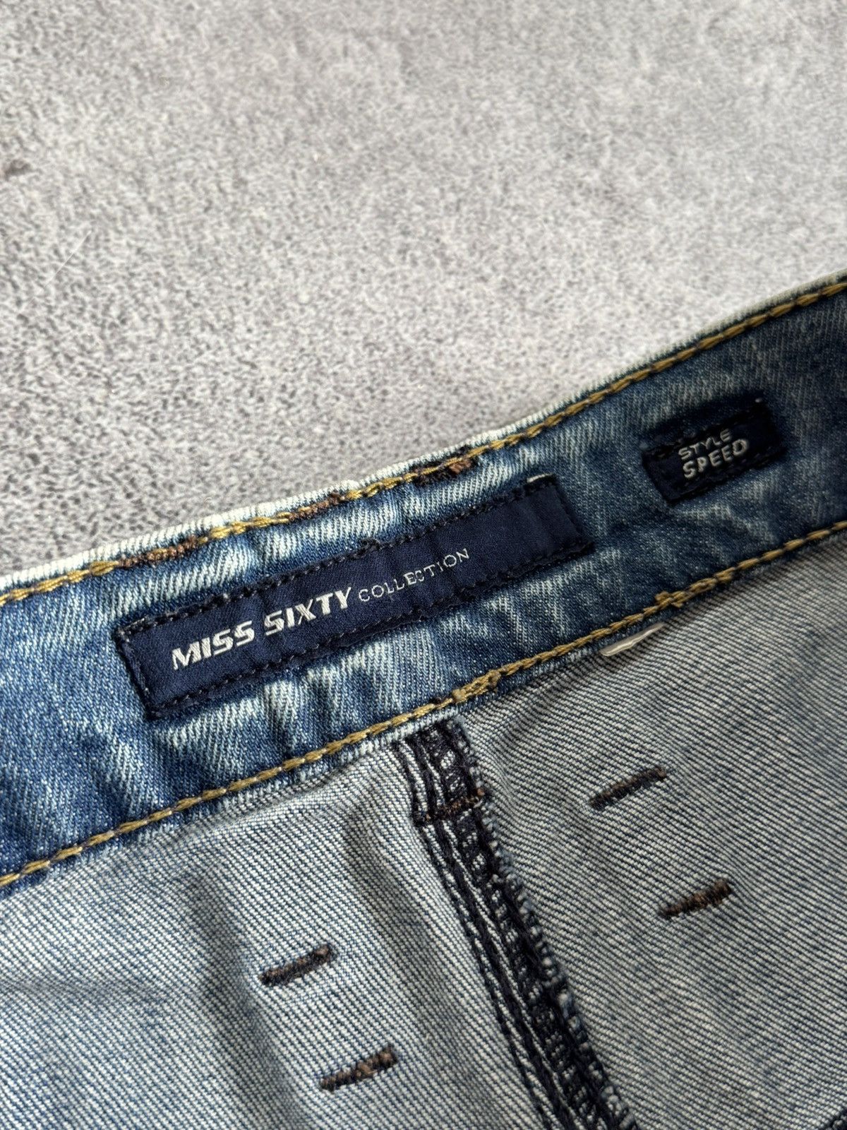 Miss Sixty Vintage Miss Sixty Jeans Y2K Style Speed Distressed Denim Size 28" / US 6 / IT 42 - 8 Thumbnail