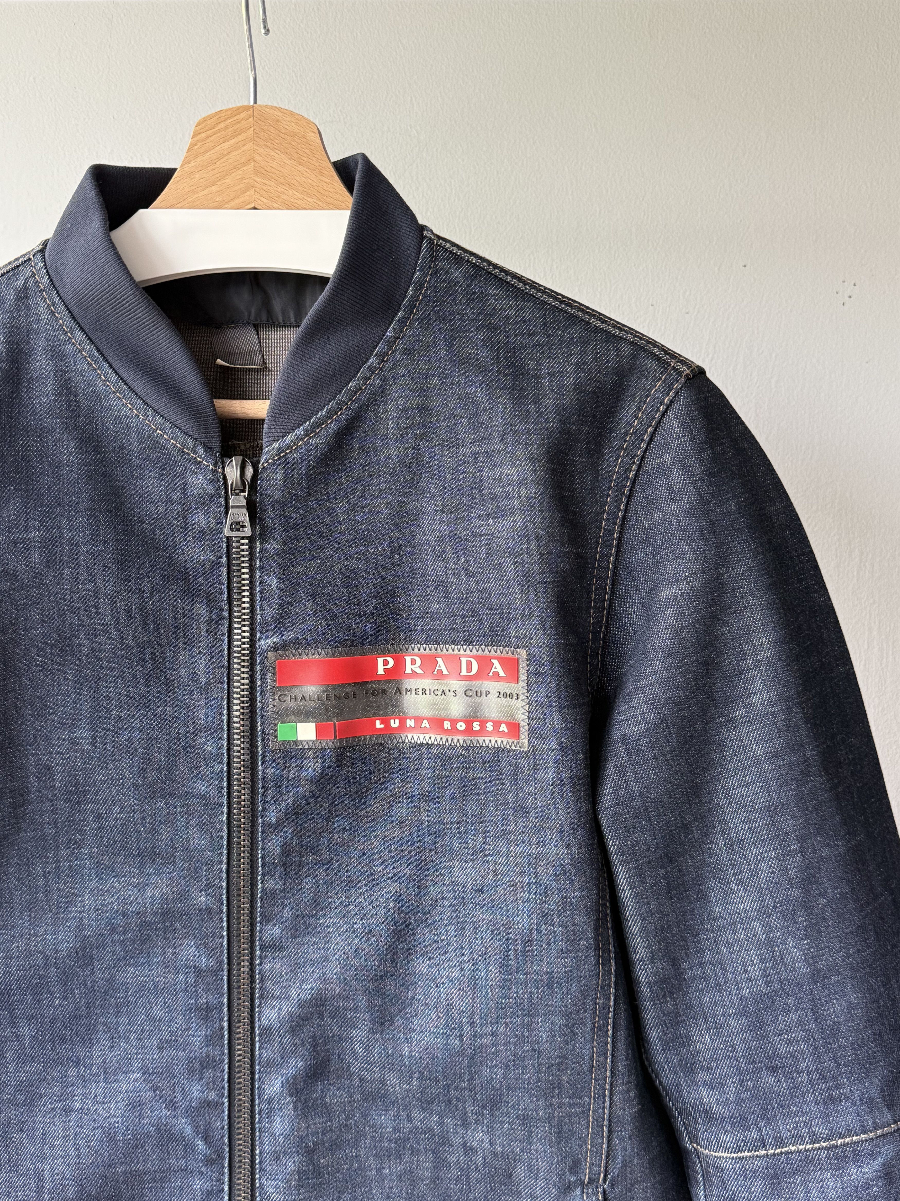 Prada Prada Luna Rossa 2003 America's Cup Gore-Tex Denim Jacket Size US S / EU 44-46 / 1 - 9 Thumbnail
