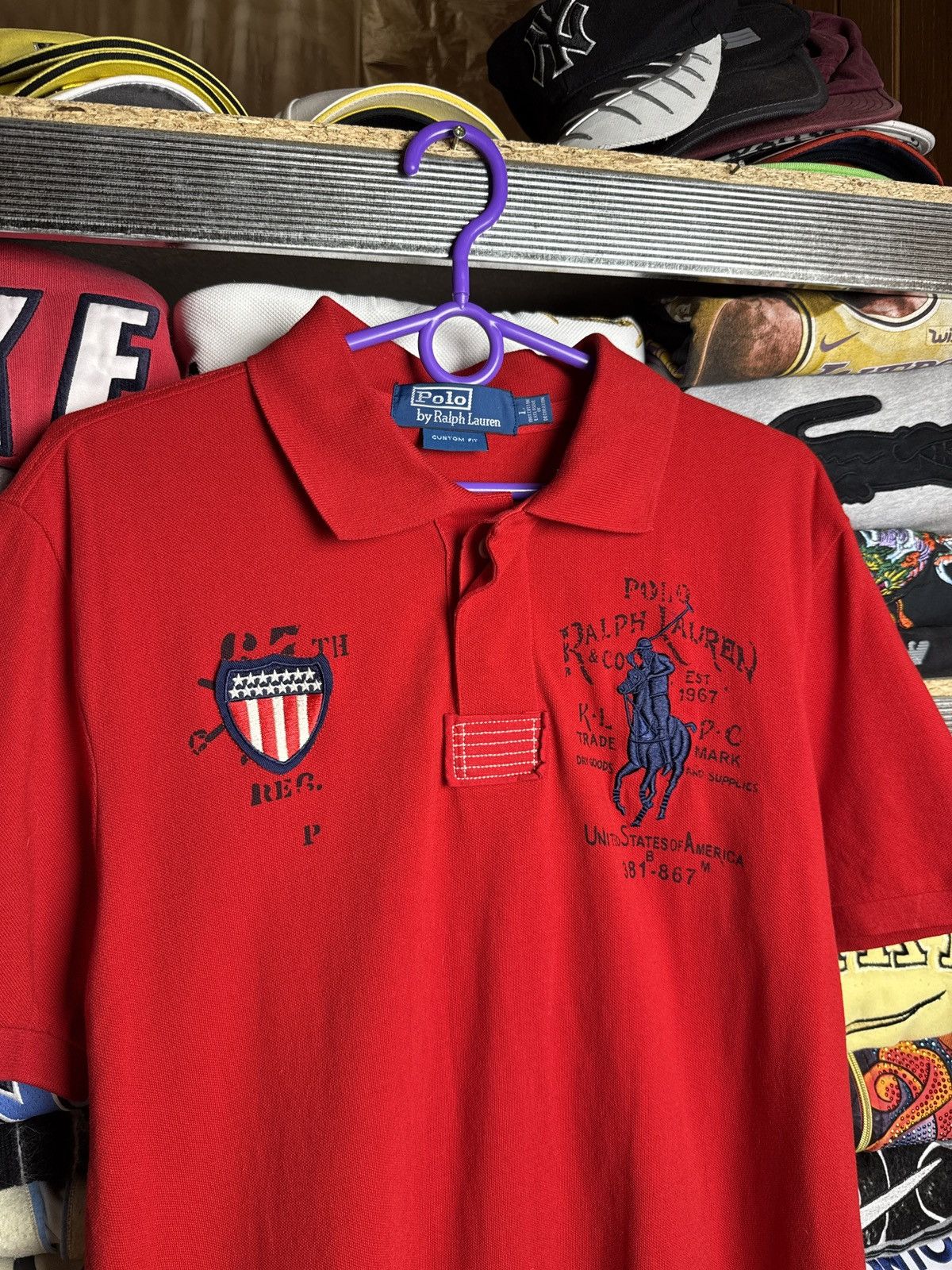 Polo Ralph Lauren Vintage Polo Ralph Lauren polo tee USA Size US L / EU 52-54 / 3 - 3 Thumbnail