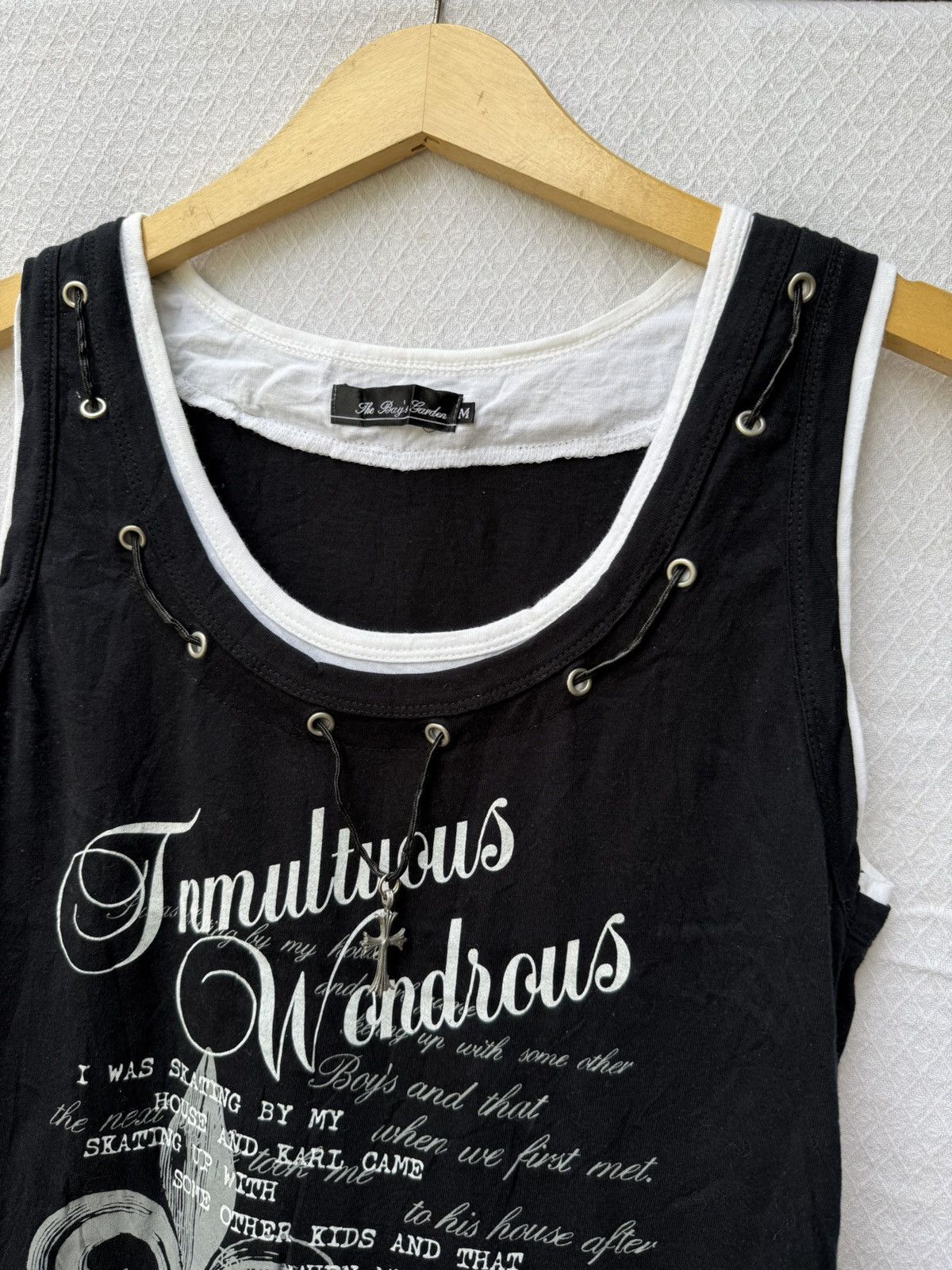 Japanese Brand The boys garden tanktop poem cross Size US S / EU 44-46 / 1 - 3 Thumbnail