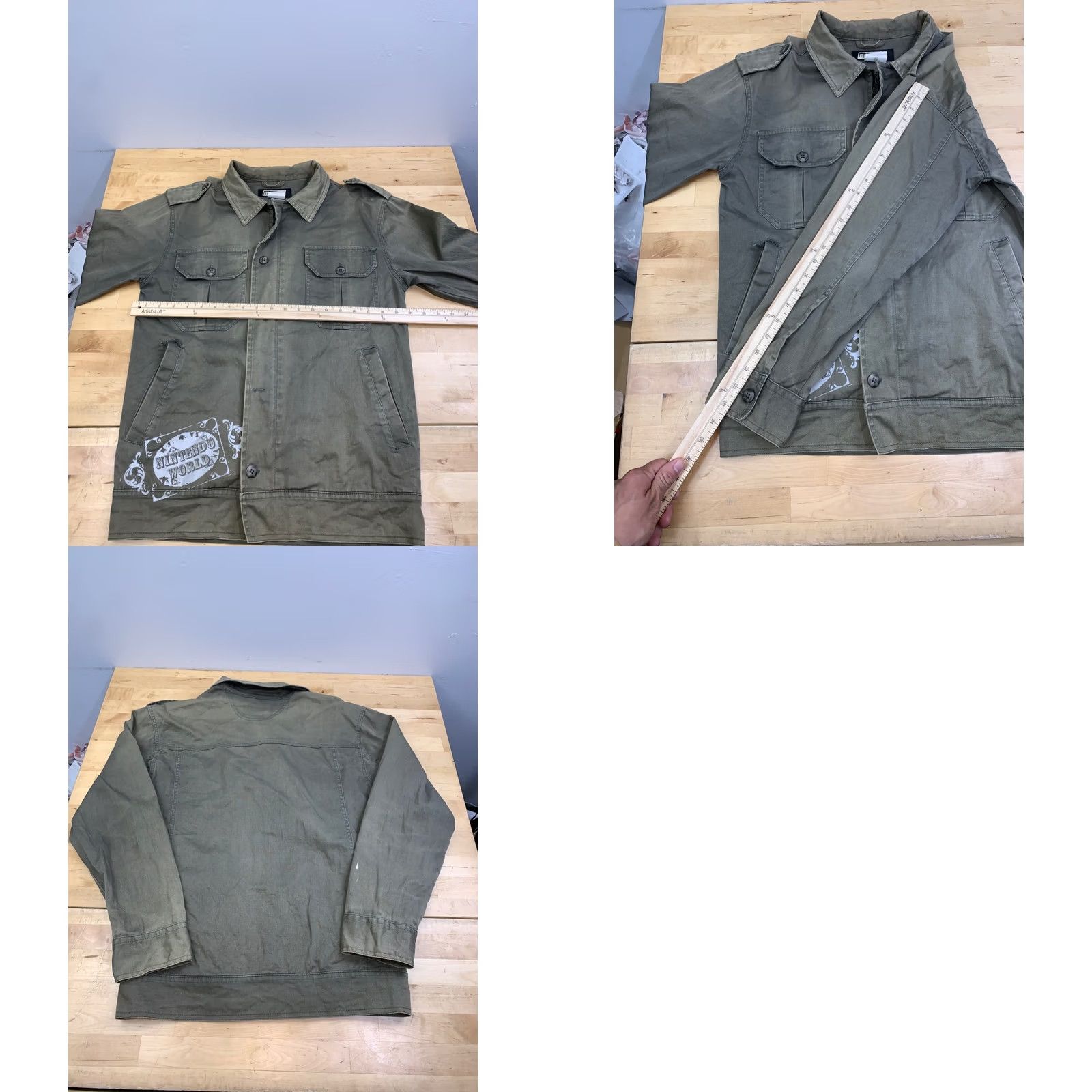 Nintendo Bishop Military Jacket Men S Green Nintendo World Distress 13291 Small Green Military Jacket Men S Nintendo World Distress 13291 Size US S / EU 44-46 / 1 - 8 Thumbnail