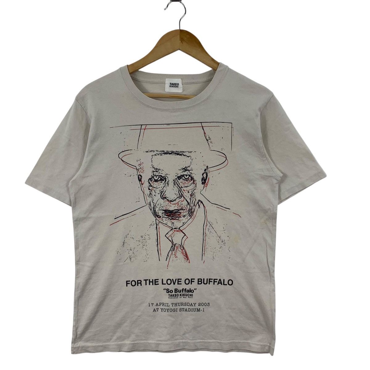 Takeo Kikuchi Vintage TAKEO KIKUCHI x RAY PETRI Buffalo Homage Tee Shirt Size US S / EU 44-46 / 1 - 5 Thumbnail