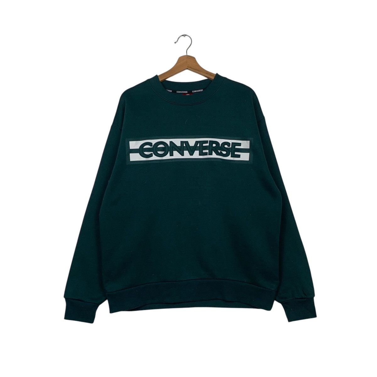 Converse Converse Big Logo Green Sweatshirt Size US M / EU 48-50 / 2 - 1 Thumbnail