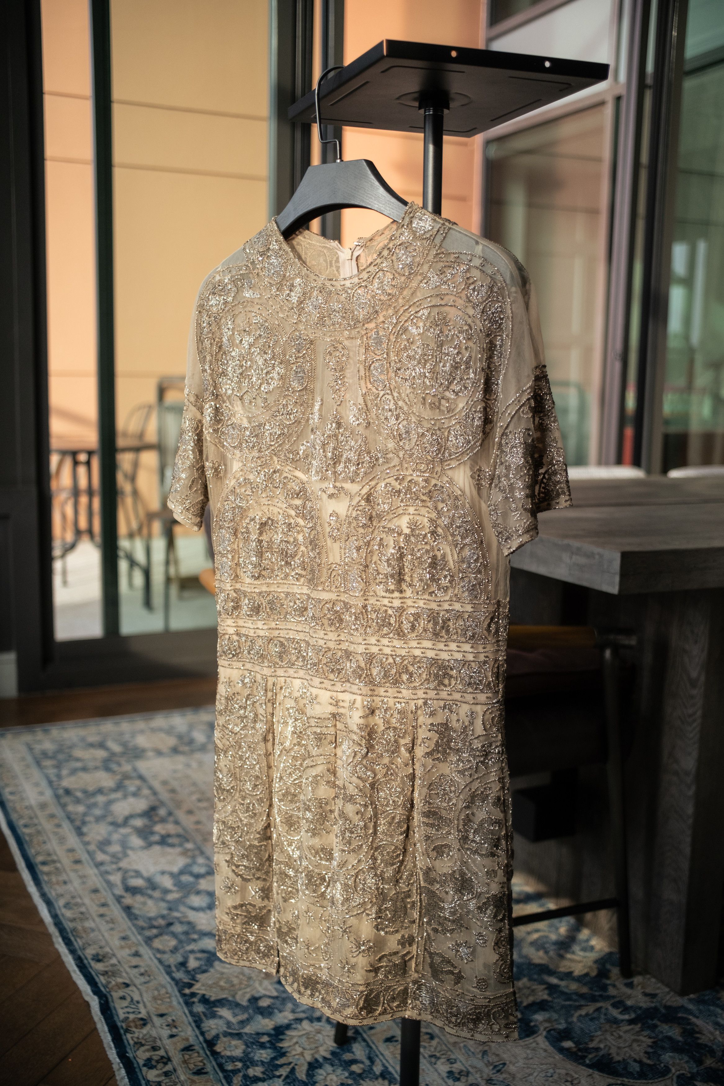 Valentino Valentino Spring 2014 Gold Bead Embellished Tulle Playsuit Size S / US 4 / IT 40 - 2 Thumbnail
