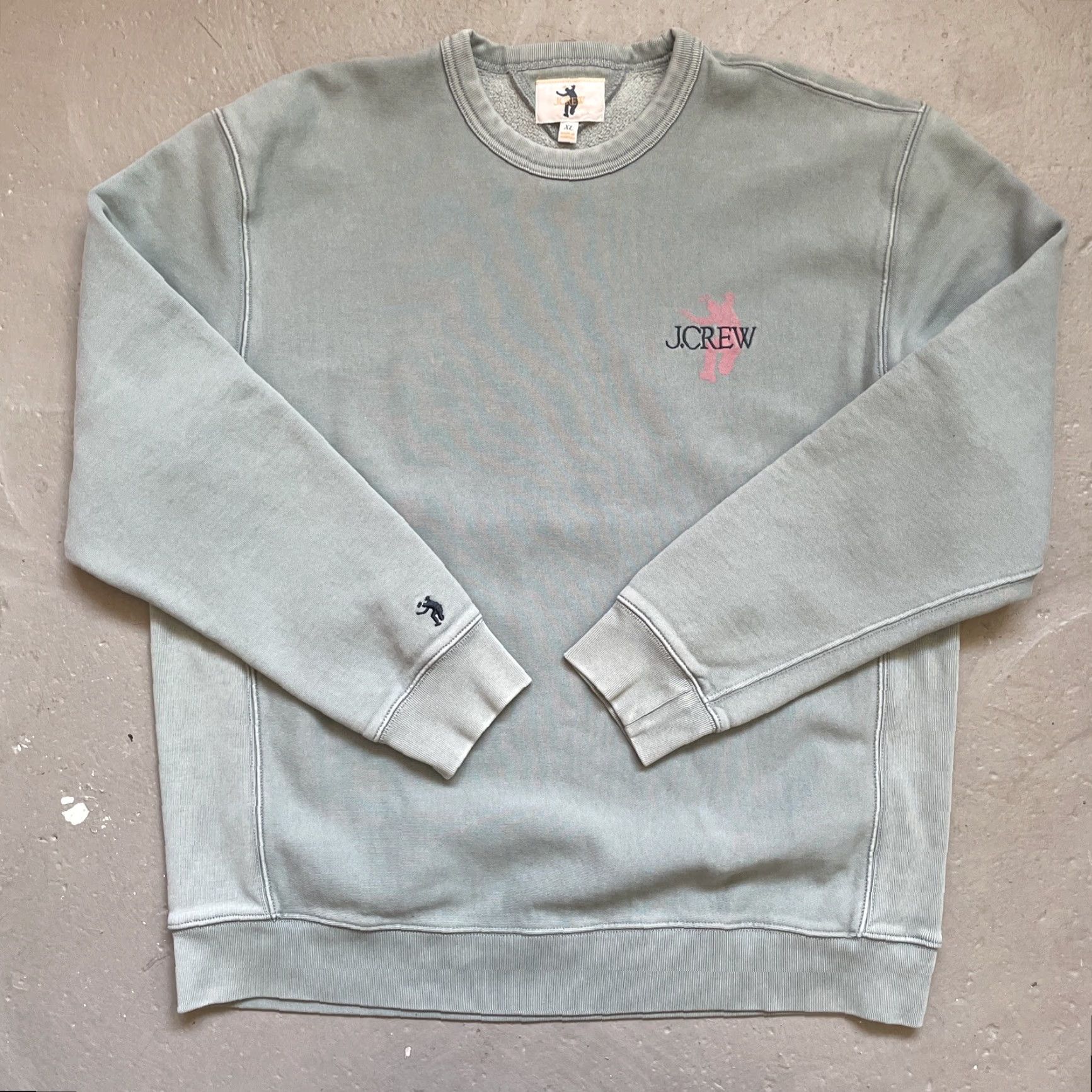 Union LA VINTAGE Union LA x J.Crew Heavy Single V Crewneck Sweatshirt Reverse Weave Streetwear XL Size US XL / EU 56 / 4 - 2 Thumbnail