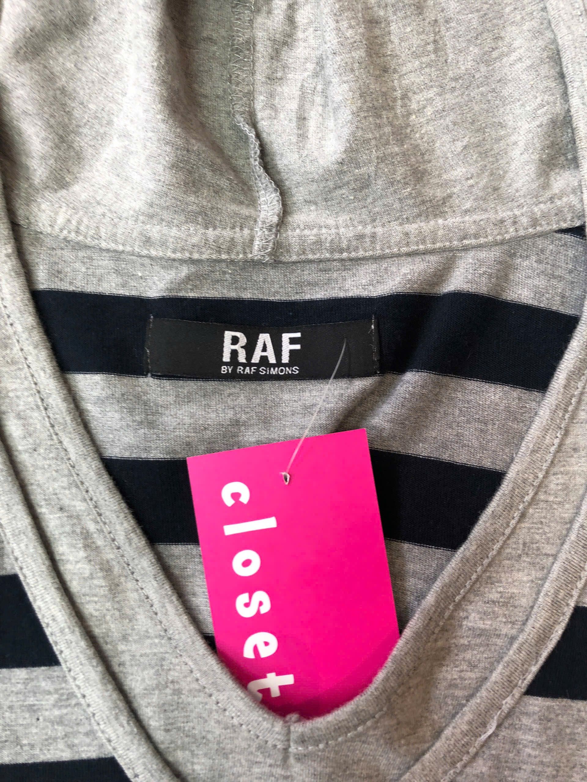 Raf by Raf Simons RAF by Raf Simons Striped Hooded Tee Size US M / EU 48-50 / 2 - 2 Thumbnail