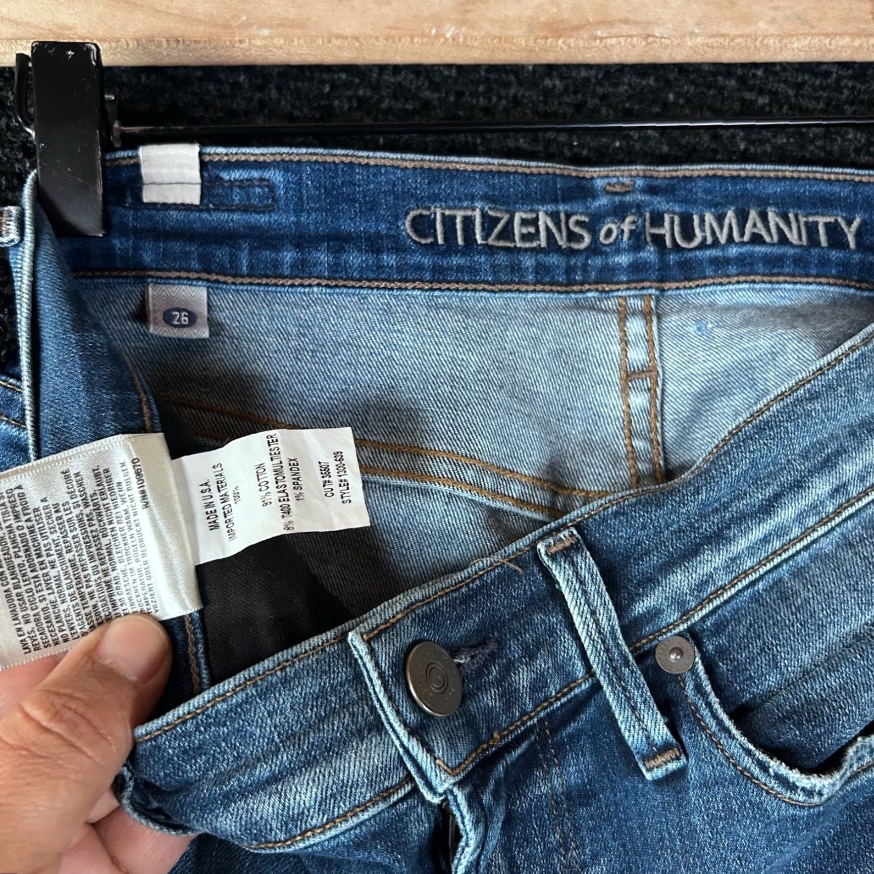 Citizens Of Humanity Citizens of Humanity Skinny Jeans Blue Medium Wash 1300-639 Womens 26 Size 26" / US 2 / IT 38 - 3 Thumbnail