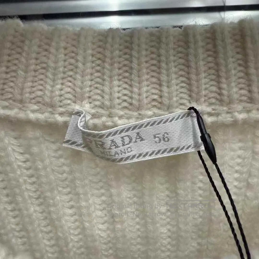 Prada Prada Slogan Cashmere Sweater. Size US XL / EU 56 / 4 - 2 Thumbnail