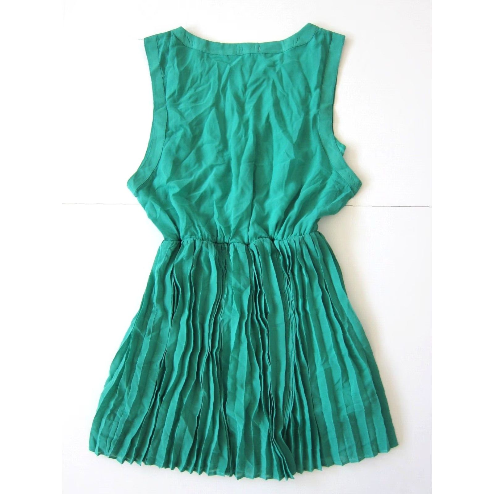 Vintage Charlotte Russe Dress Sleeveless Tank Jade Green Silver Studded Sheath Large Women's Size L / US 10 / IT 46 - 2 Thumbnail