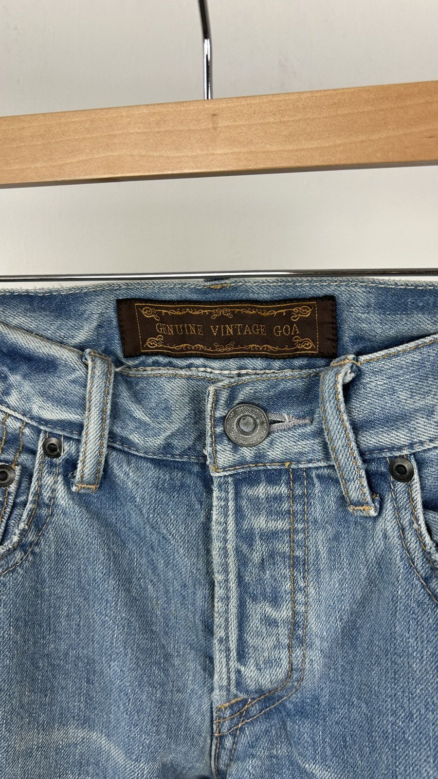 Japanese Brand genuine vintage g.o.a selvedge jeans Size US 30 / EU 46 - 10 Thumbnail