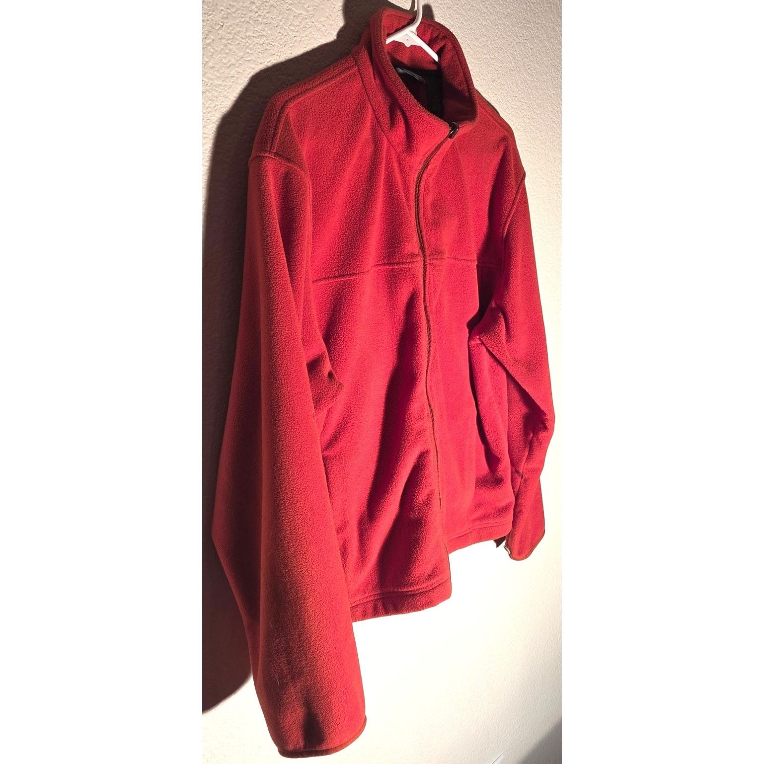 L.L. Bean L.L. Bean Burnt Orange Full Zip Fleece Sweater - Men's Large Size US L / EU 52-54 / 3 - 3 Thumbnail