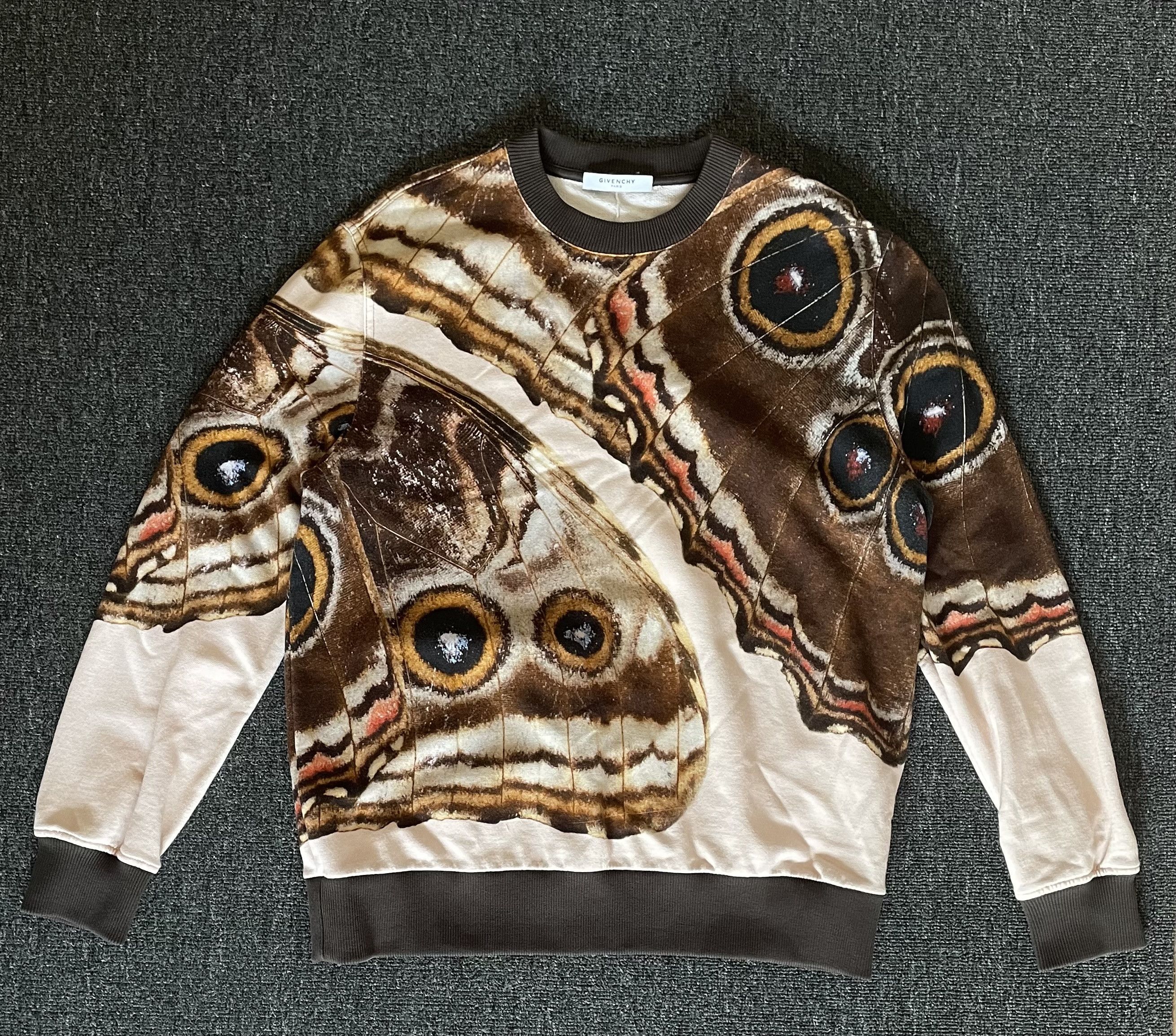 image of Givenchy Butterfly Sweatshirt Size S in Variegated, Men's