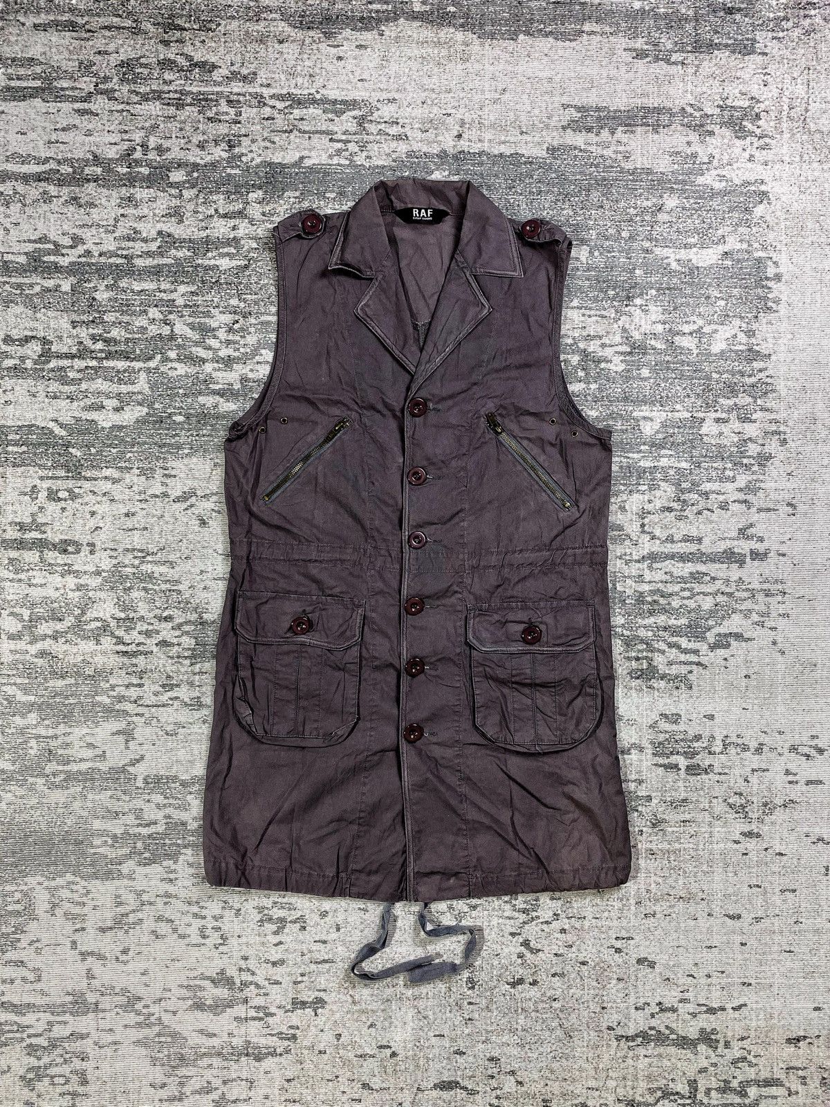 Raf Simons 2000s Raf by Raf Simons Cargo Pocket Vest Button Jacket Size US M / EU 48-50 / 2 - 1 Thumbnail