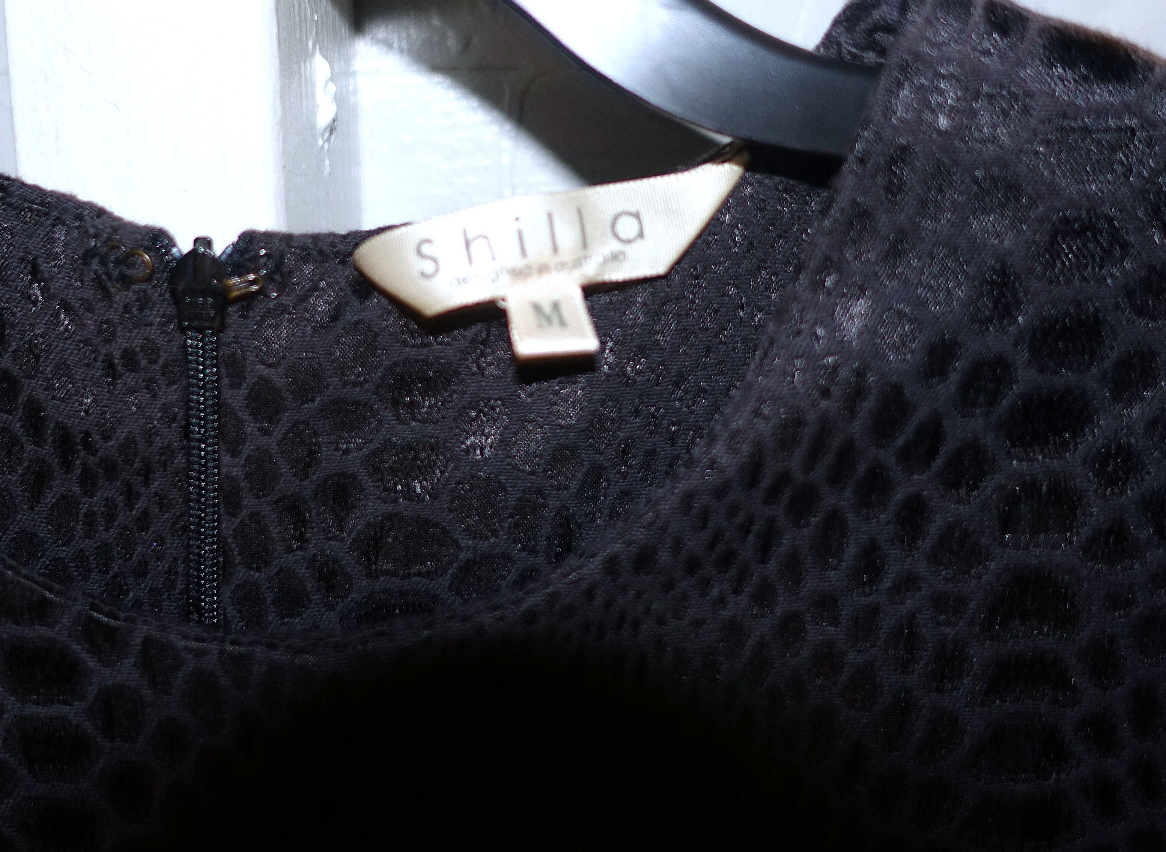 Other Shilla Black Faux Snakeskin Dress M Size M / US 6-8 / IT 42-44 - 7 Thumbnail
