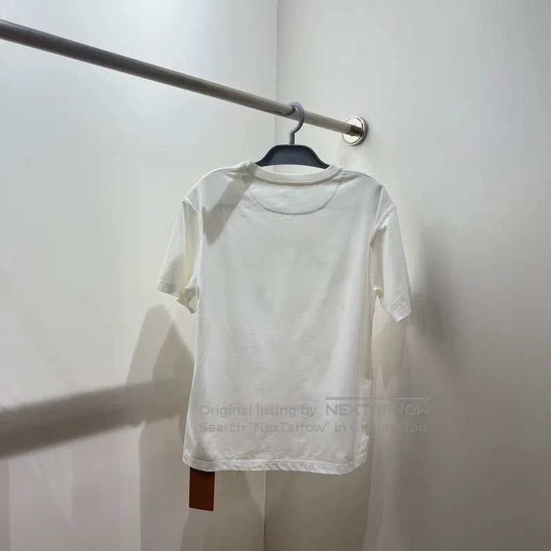 Hermes Hermes Letter Printed Pattern Round Neck Short Sleeve Size XS / US 0-2 / IT 36-38 - 2 Thumbnail