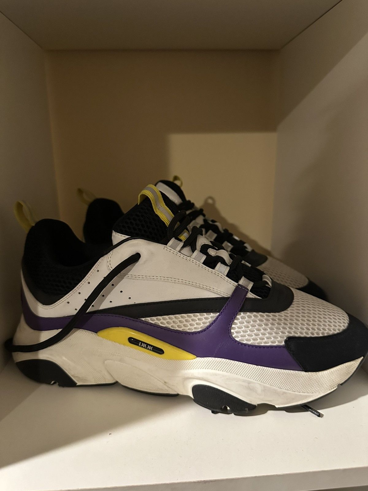 Dior Dior B22 purple and yellow sneakers Size US 13 / EU 46 - 1 Thumbnail
