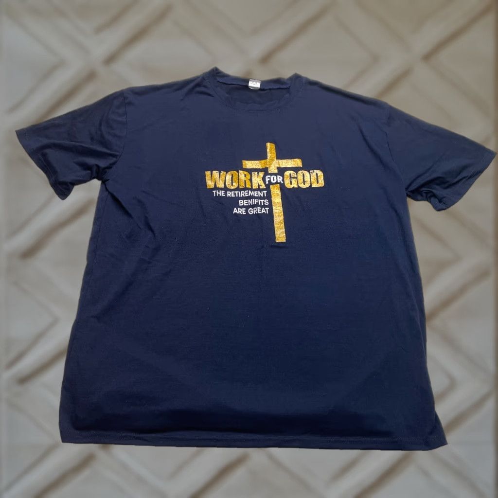 Vintage Unbranded Shirt 2XL Navy Blue Short Sleeve T-Shirt Men Pilling Logo Crew Neck Cotton Jersey Blue Short Sleeve Size US XXL / EU 58 / 5 - 1 Thumbnail