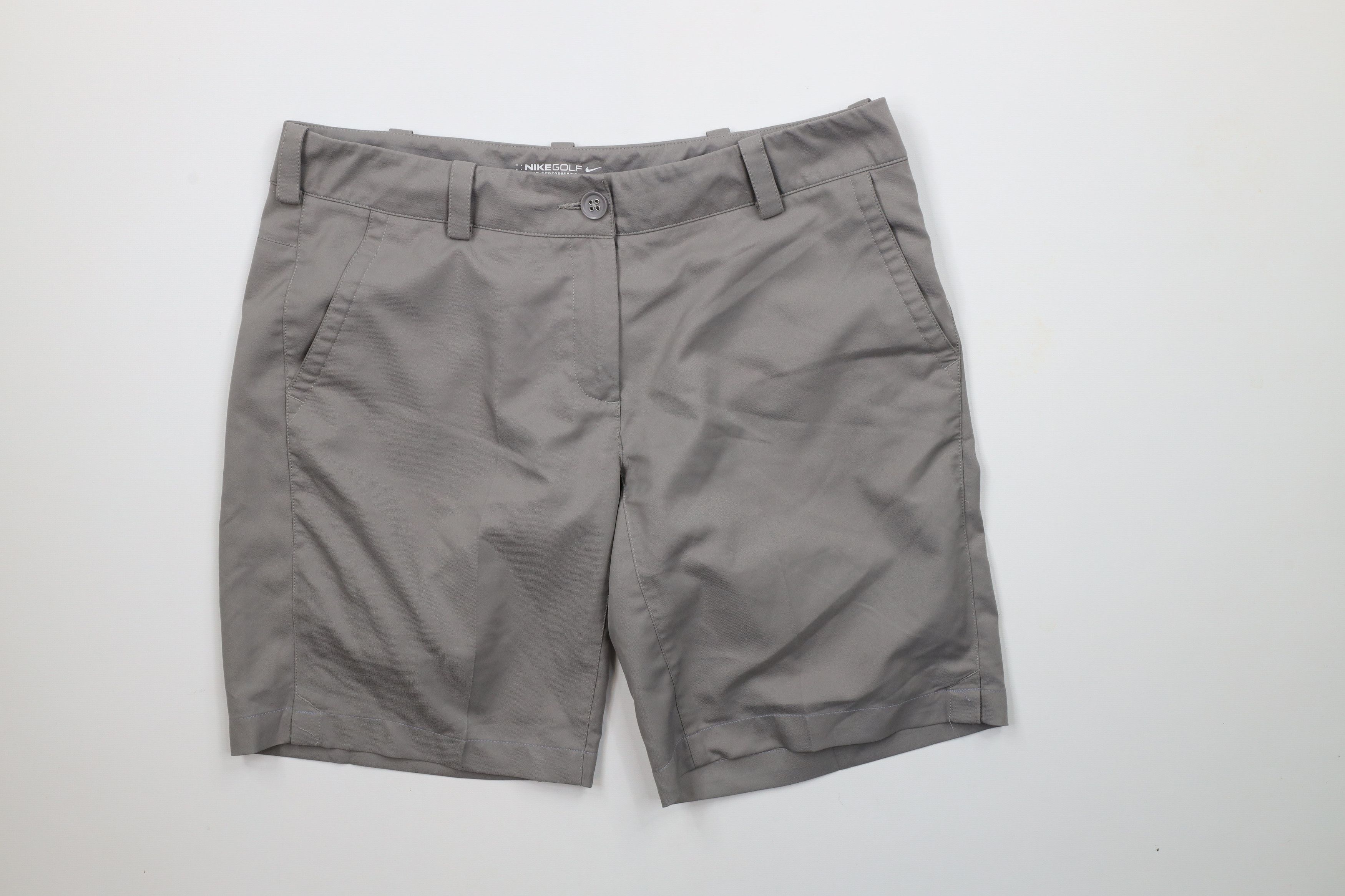 Nike × Vintage Nike Golf Tour Performance Flat Front Tech Chino Shorts Gray Size 32" / US 10 / IT 46 - 1 Thumbnail
