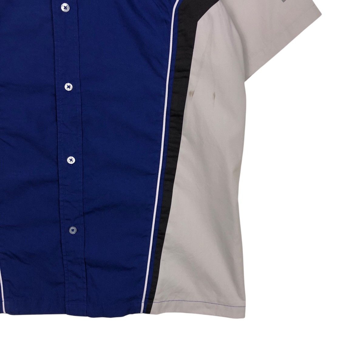 Japanese Brand 📌Vintage Shirt Button Worker Jacket Yamaha Big Logo Size US L / EU 52-54 / 3 - 6 Thumbnail