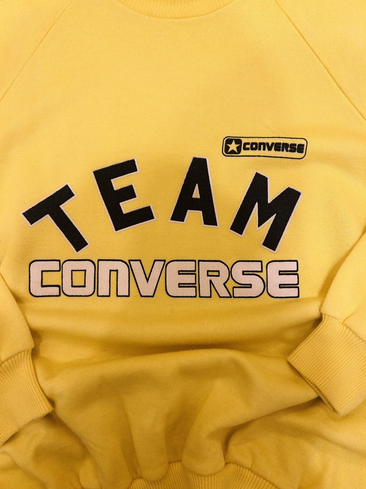 Converse × Vintage Vintage Converse Team Canary Yellow Crewneck size M/L Size US L / EU 52-54 / 3 - 2 Thumbnail