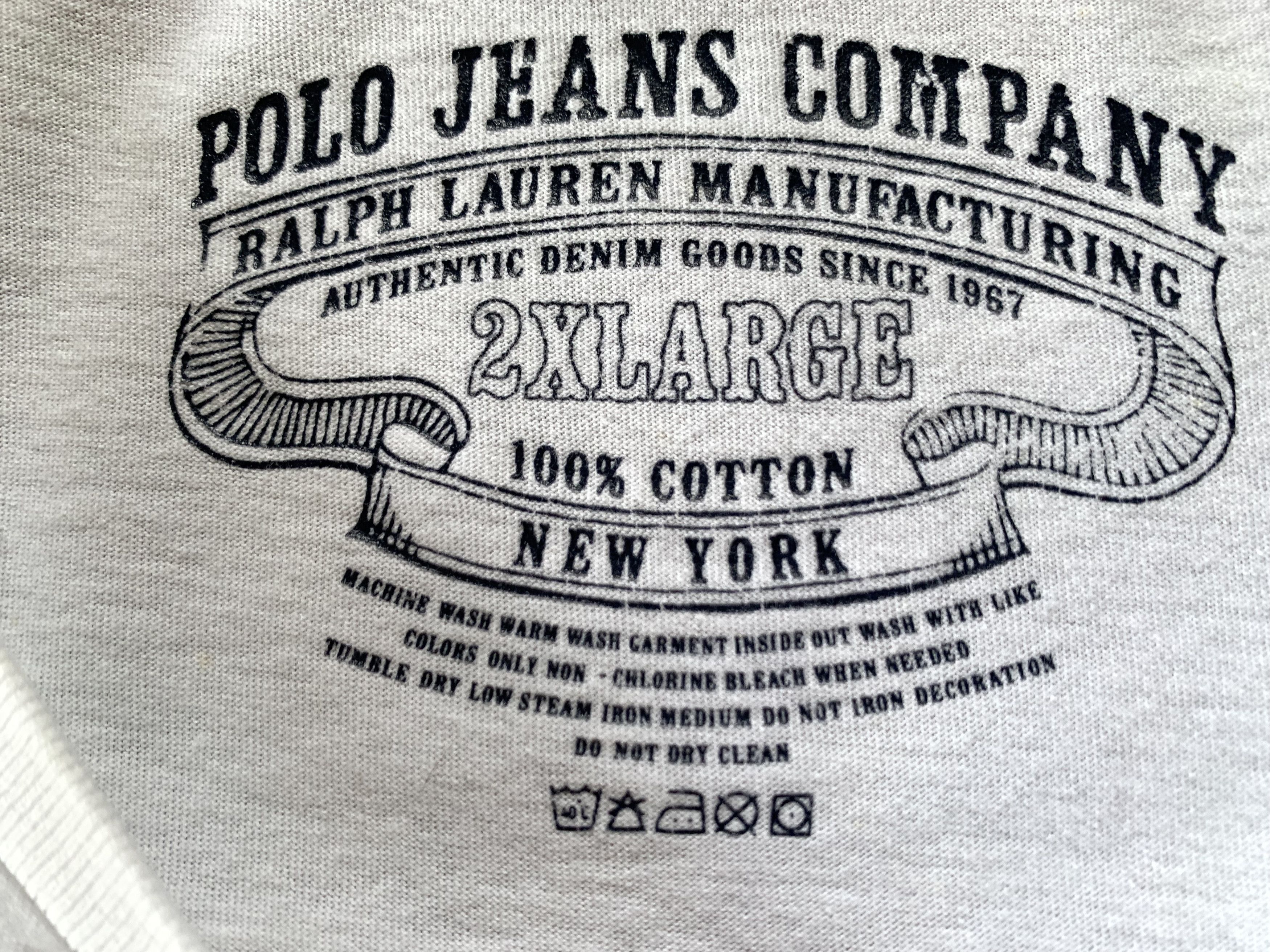 Polo Ralph Lauren × Vintage Polo Ralph Lauren White Printed Logo T-Shirt Size US XXL / EU 58 / 5 - 7 Thumbnail