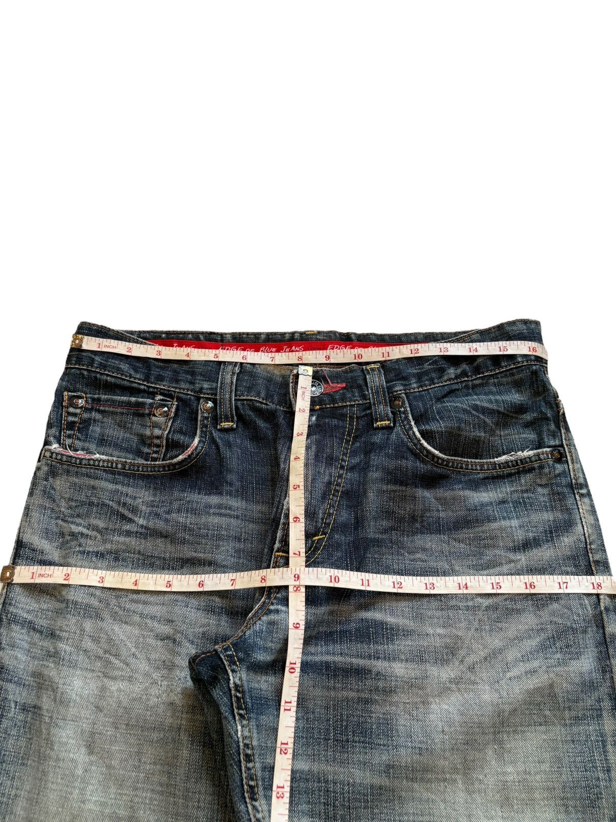 Edwin Vintage Edwin 503 Mud Wash Embroidered Pocket Baggy Jeans Size US 33 - 12 Thumbnail