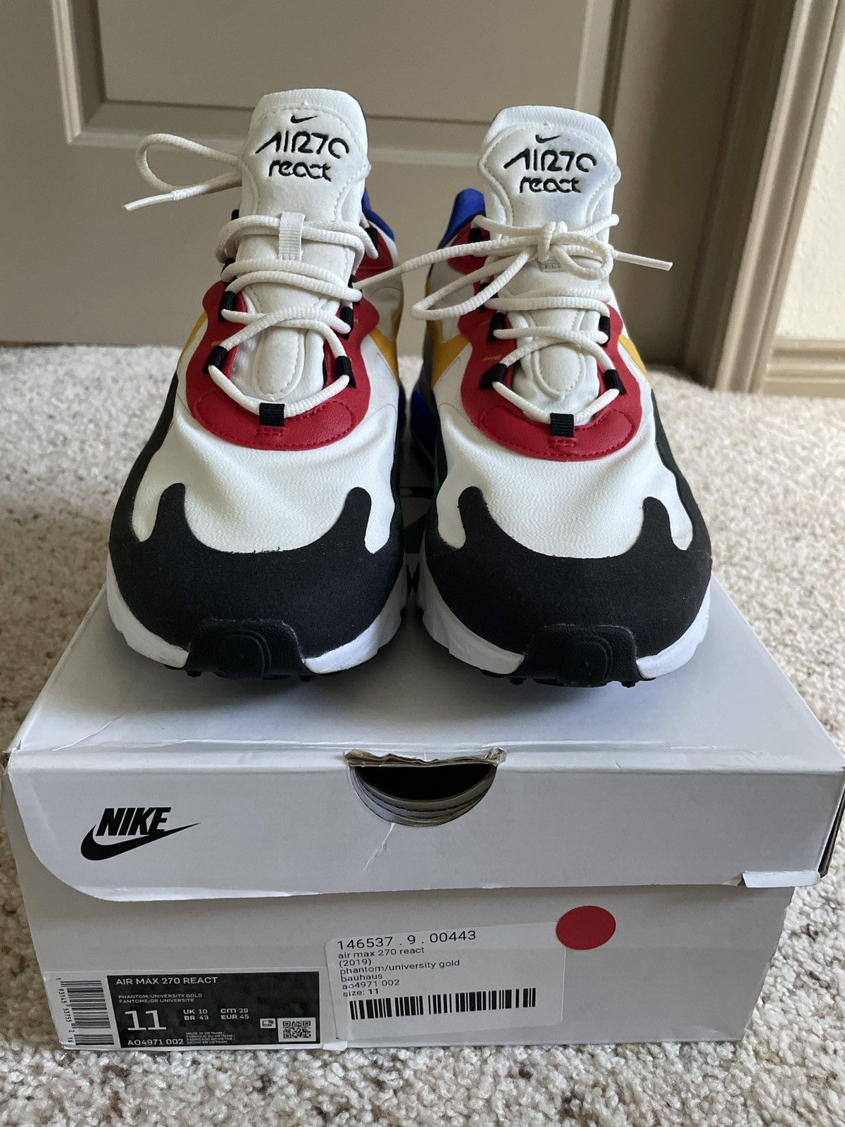 Nike 270 react size 11 best sale