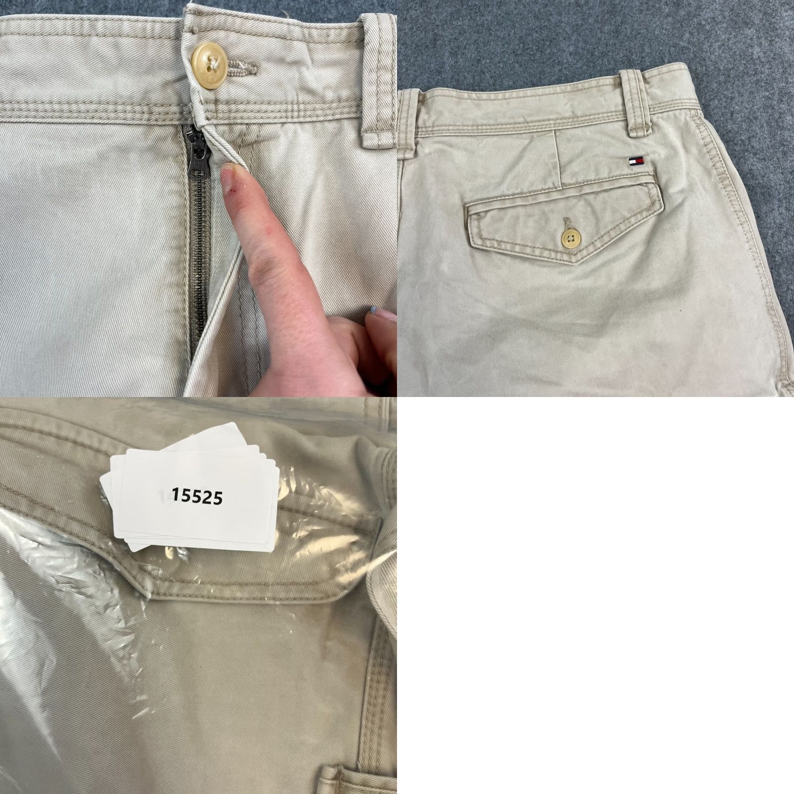 Tommy Hilfiger Tommy Hilfiger Mens Cargo Shorts W35 W36 Beige Combat Utility Japanese Style Shirt (Note: cannot add new info) Size US 35 - 9 Thumbnail