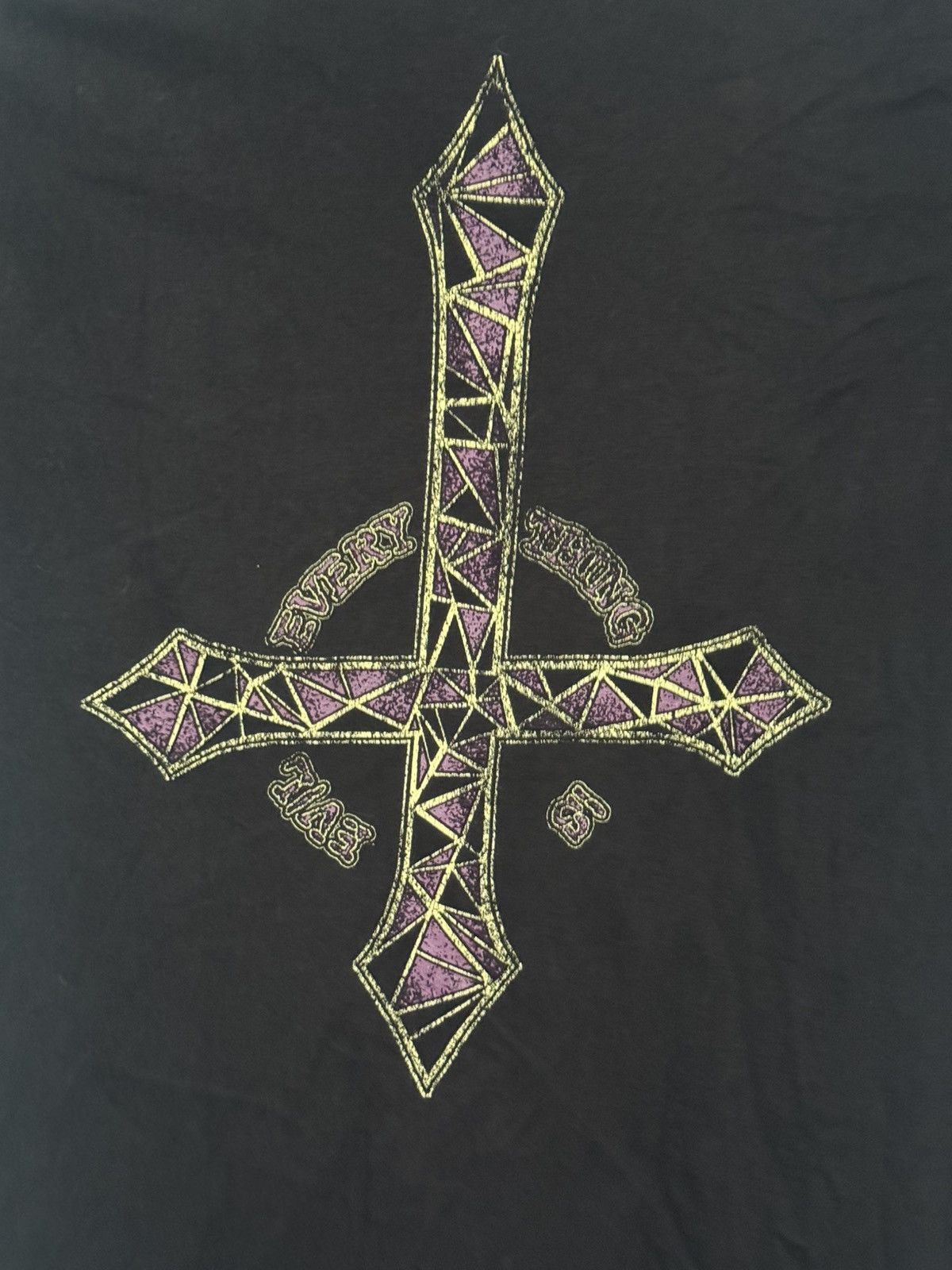 If Six Was Nine 💥PUNK DESIGN ANTI CROSS EVERYTHING IS EVIL Size US S / EU 44-46 / 1 - 5 Thumbnail