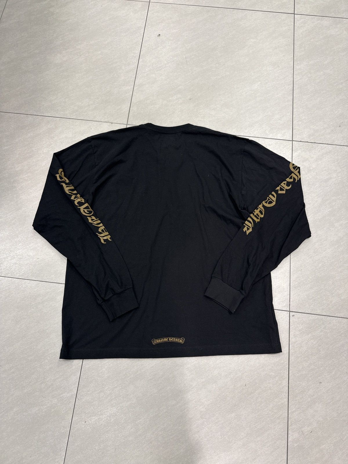 Chrome Hearts Chrome Hearts Long Sleeve Neck Logo Black Olive Size US M / EU 48-50 / 2 - 2 Thumbnail