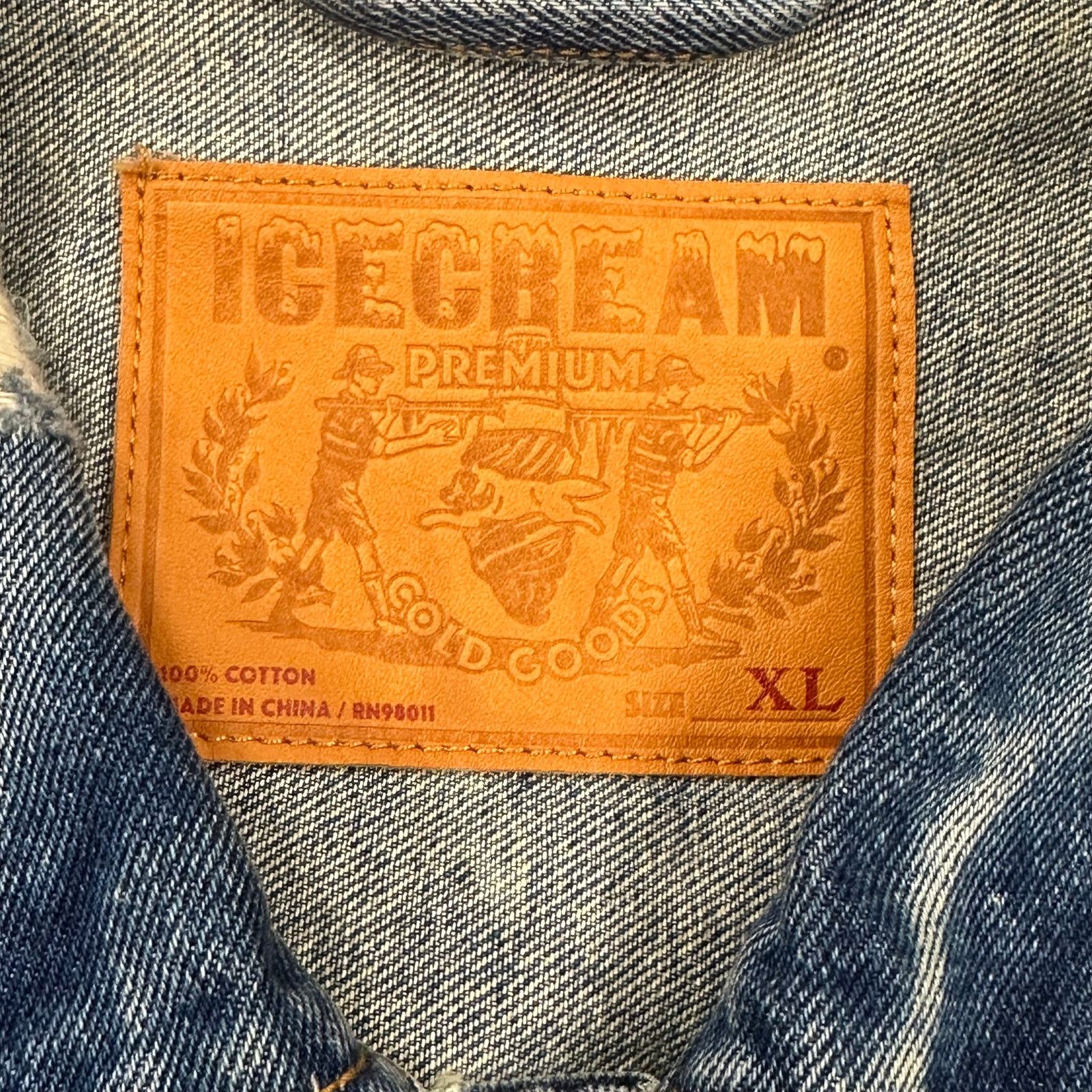 Icecream SS22 Icecream Mamba Denim Jacket Blue Wash sizer XL B23 Size US XL / EU 56 / 4 - 7 Thumbnail