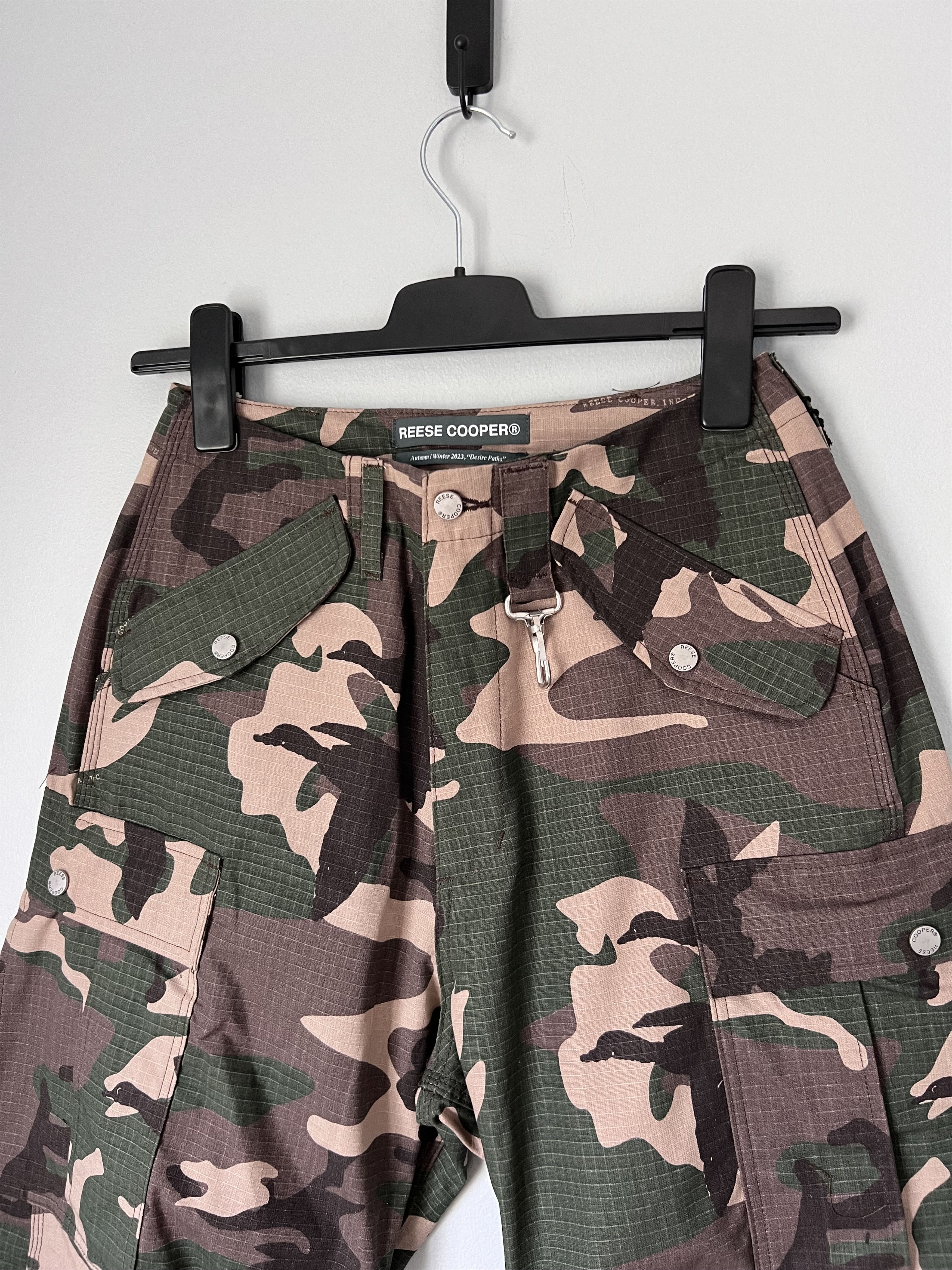 Reese Cooper Reese Cooper Cotton Ripstop Wide Leg Cargo Pants in Camo Size US 30 / EU 46 - 2 Thumbnail