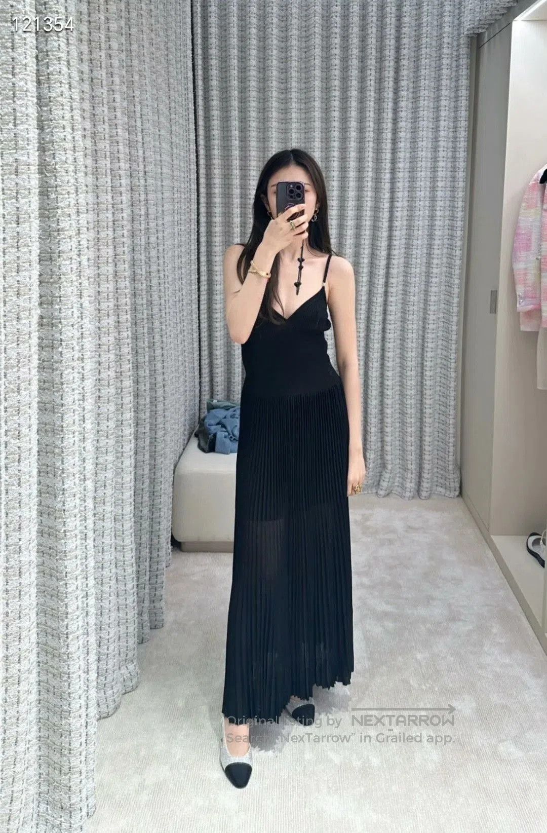 Chanel Chanel 23P Black Knit Camisole Dress. Size XXS / US 00 / IT 34 - 7 Thumbnail