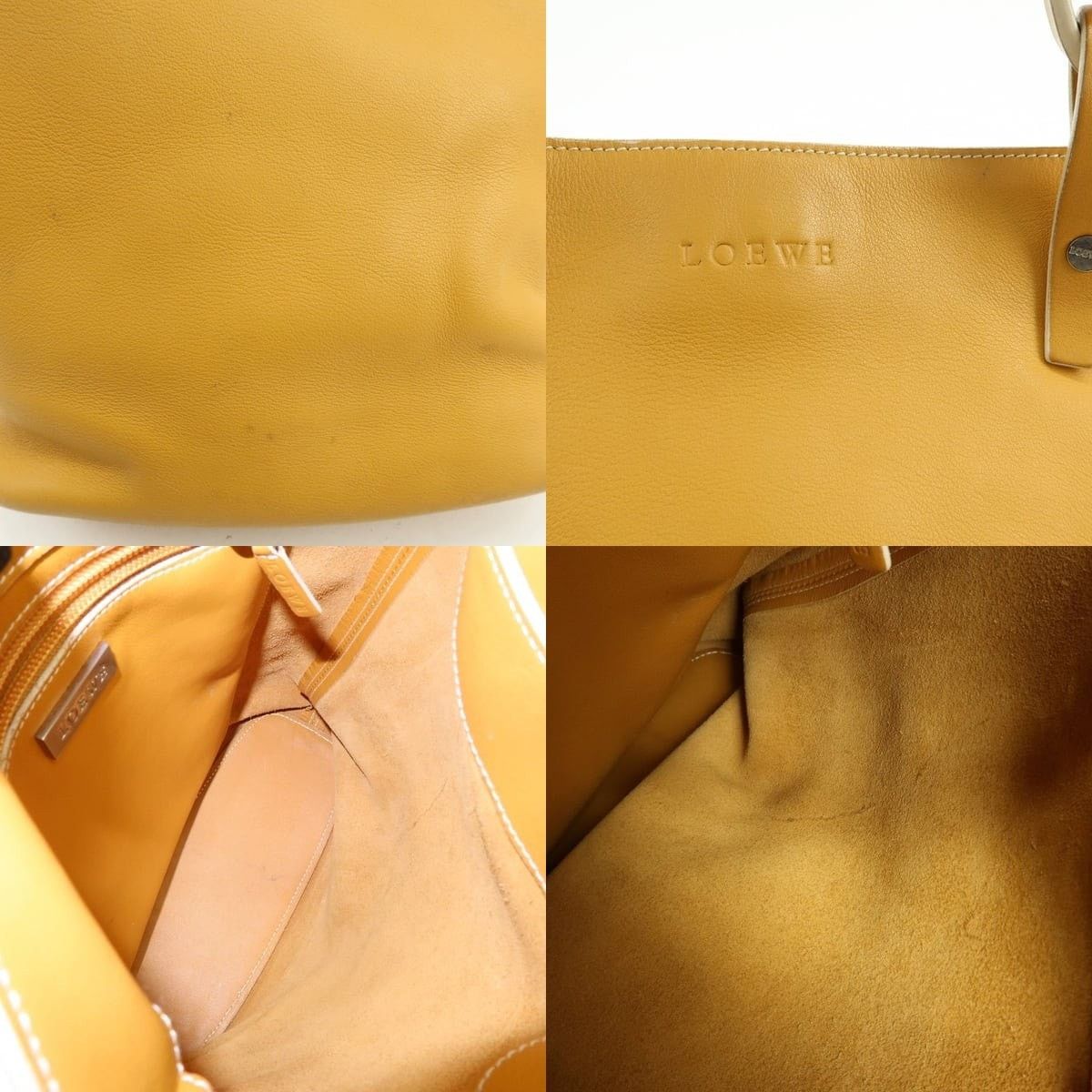 Loewe Loewe Calfskin Shoulder Bag Yellow Size ONE SIZE - 7 Thumbnail