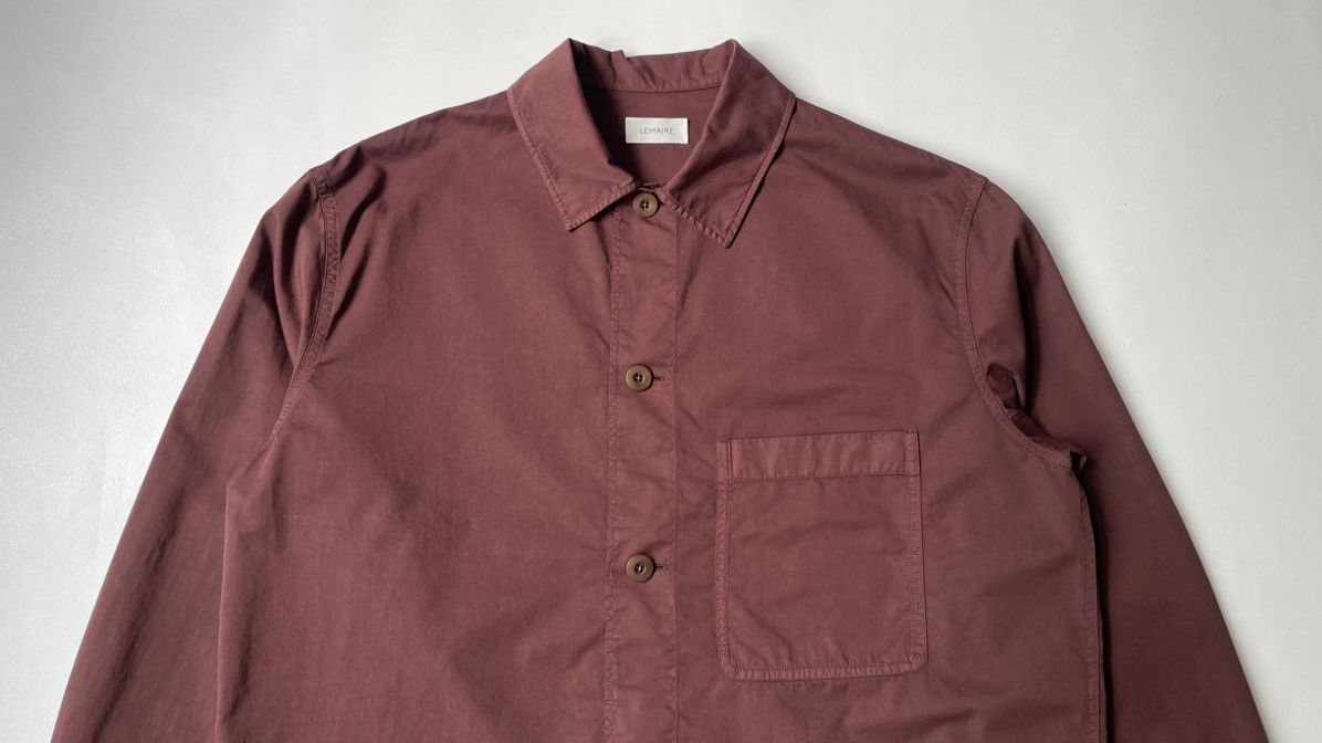 Lemaire Wine Cotton ‘Pyjama’ Over Shirt Size US L / EU 52-54 / 3 - 4 Thumbnail