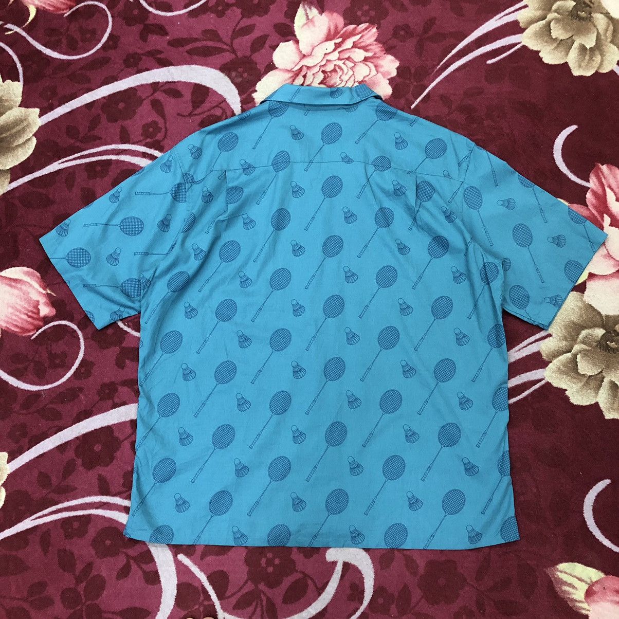 JW Anderson × Uniqlo JW Anderson X Uniqlo Printed Open Collar Short Sleeve Shirt Size US L / EU 52-54 / 3 - 4 Thumbnail