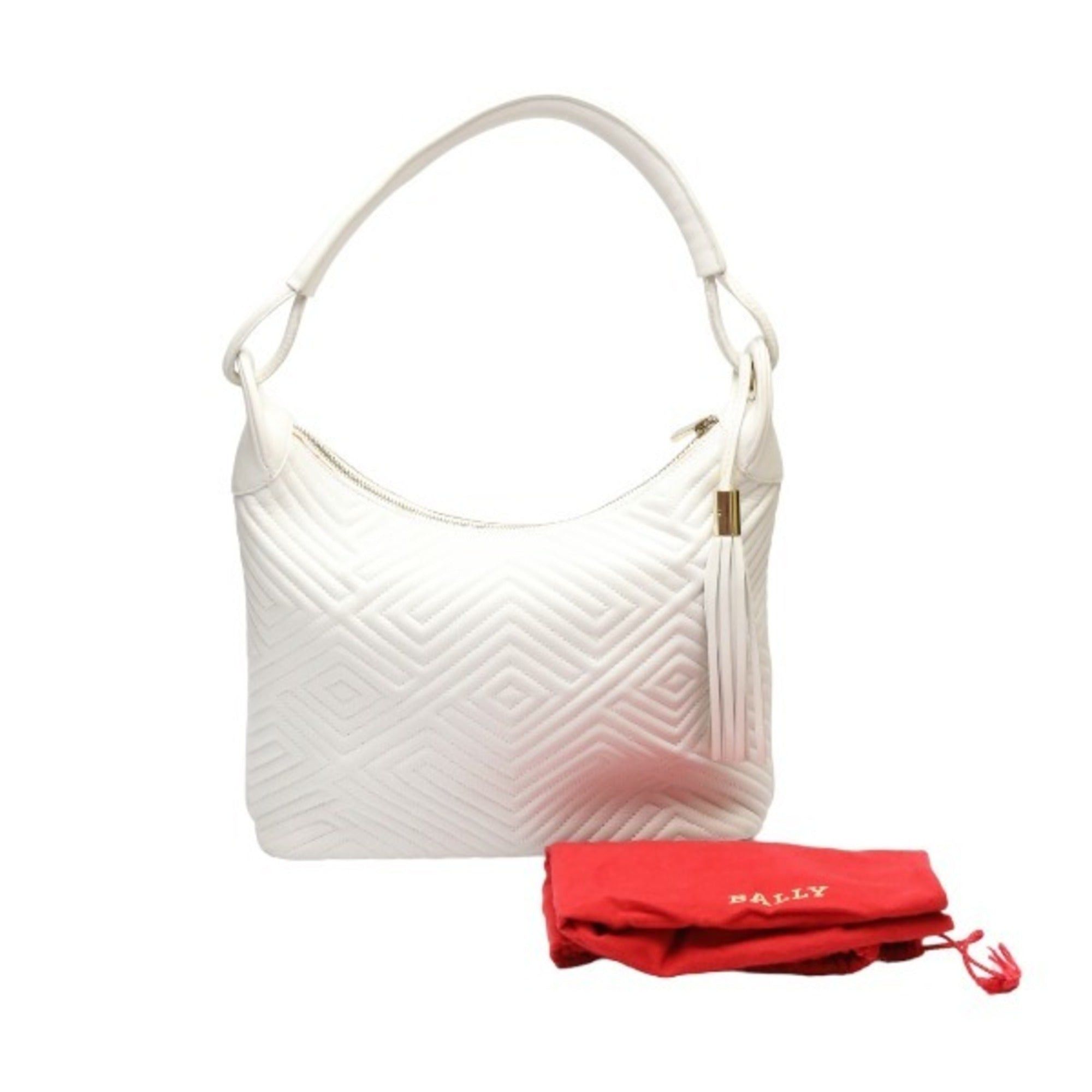 image of Bally One Shoulder White Handbag, Women's