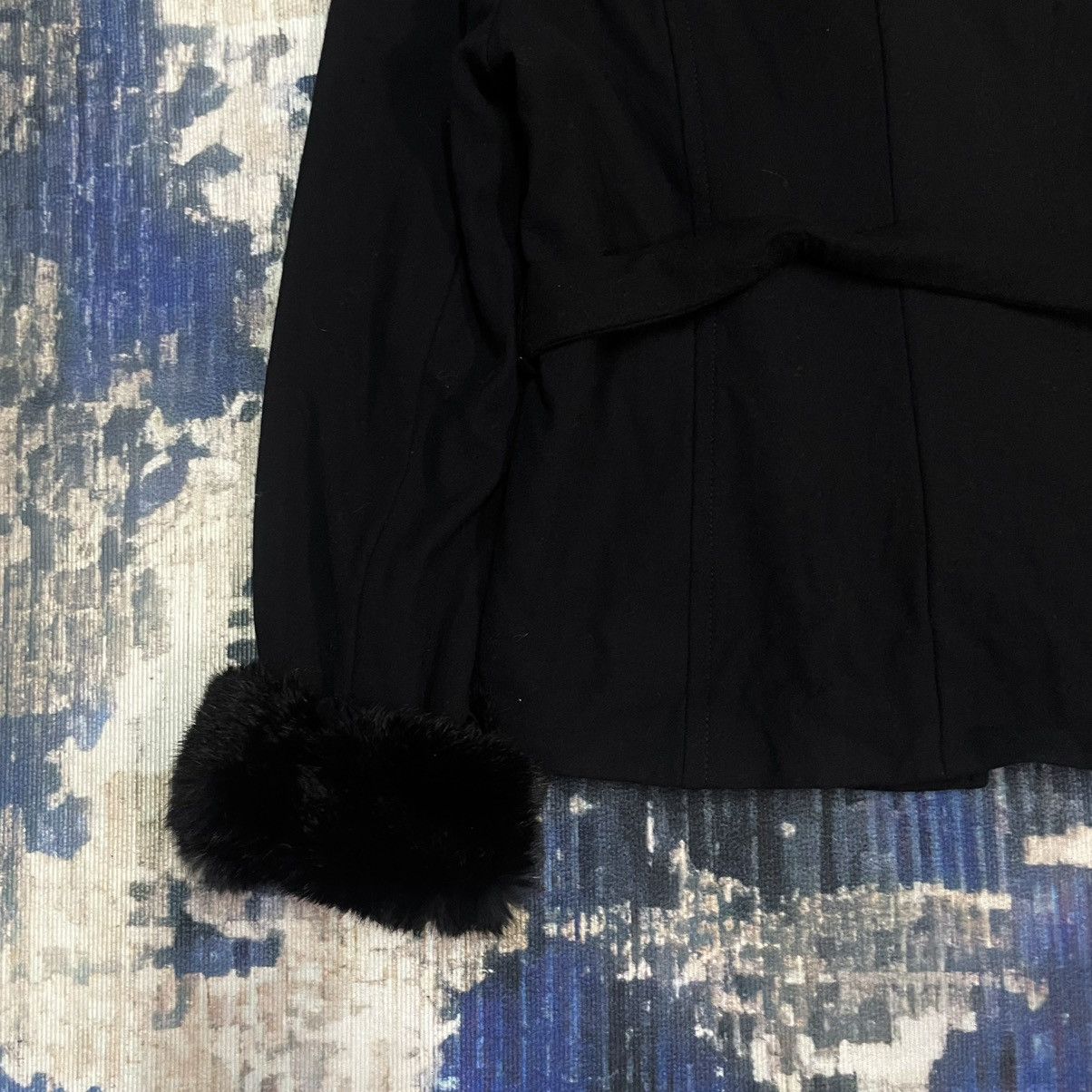 14th Addiction S.R. Gall Tokyo Gothic Punk Fur Coat Button Rick Owens Style Size XS / US 0-2 / IT 36-38 - 14 Thumbnail