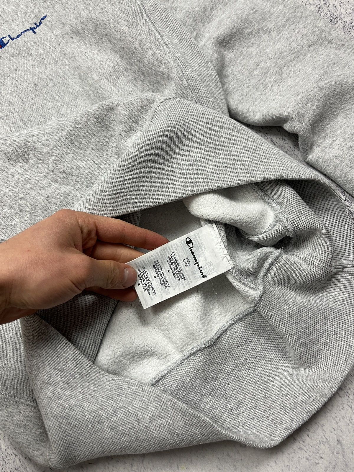 Champion Champion Reverse Weave Gray Sweatshirt Essential Crewneck Size US M / EU 48-50 / 2 - 7 Thumbnail