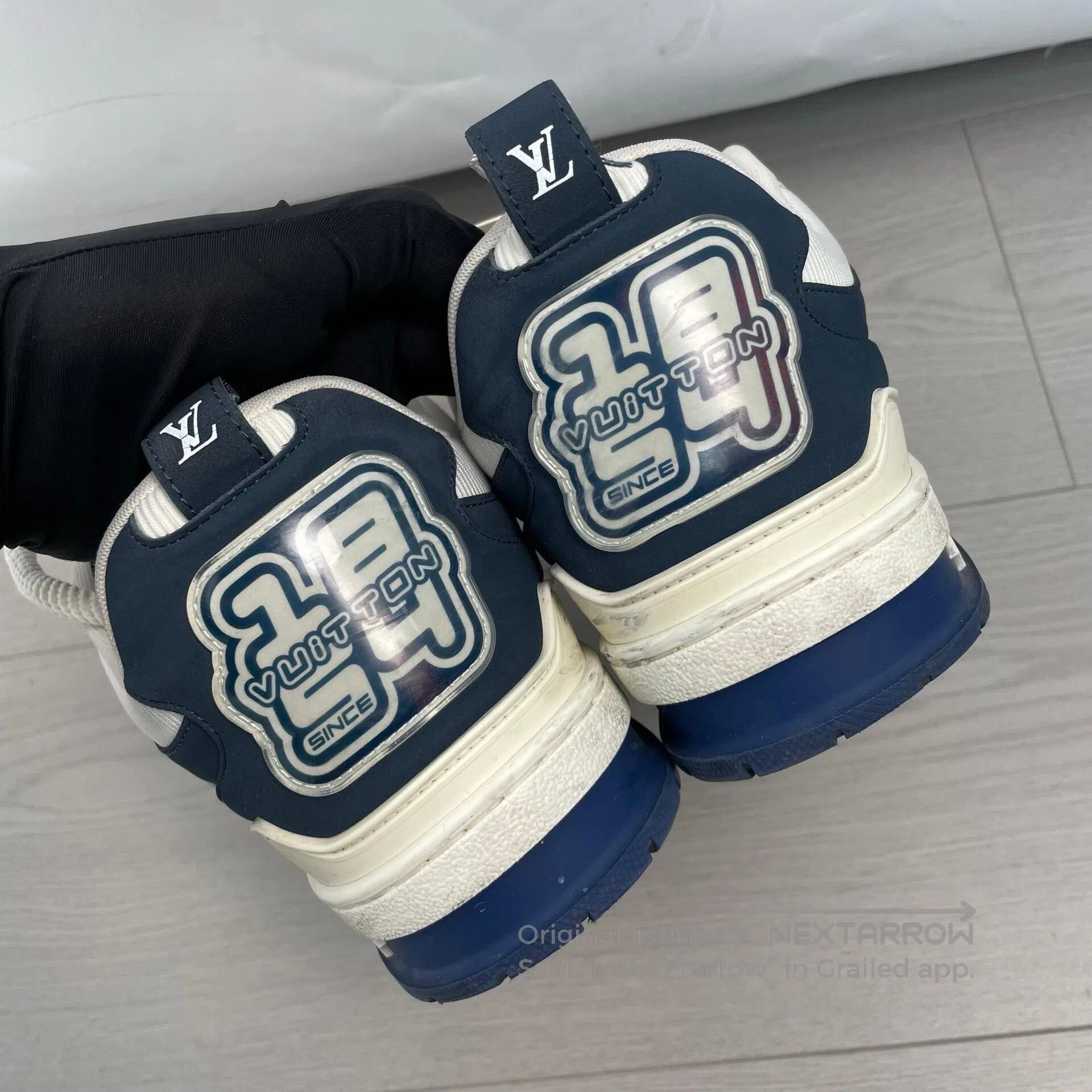 Louis Vuitton Louis Vuitton Board shoes with white and blue color| Size US 8 / EU 41 - 4 Thumbnail