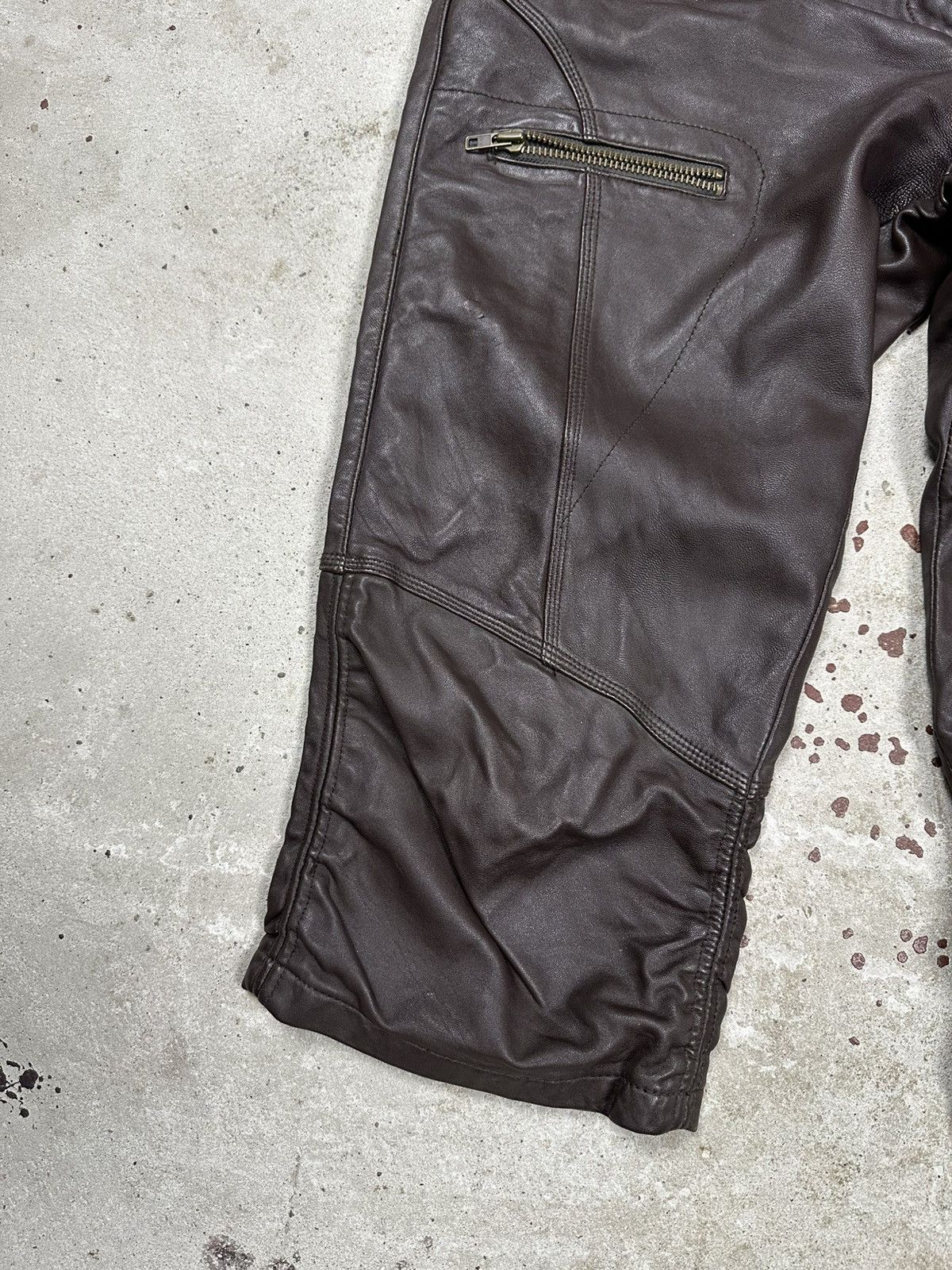 Other Vintage 90s Genuine Leather Shorts Archive rare Size US 32 / EU 48 - 4 Thumbnail