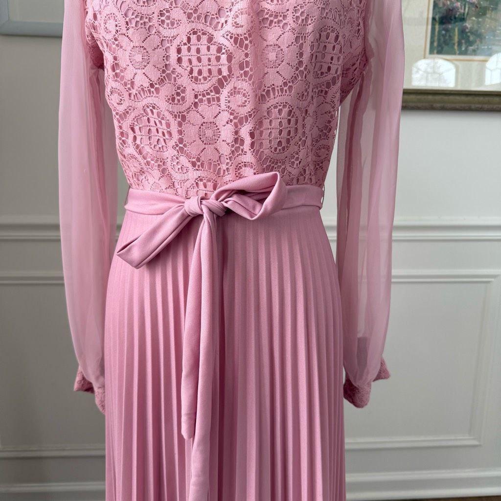 Vintage Vintage 70s Mister Jay Pink 2pc Dress and Vest S M Size M / US 6-8 / IT 42-44 - 7 Thumbnail
