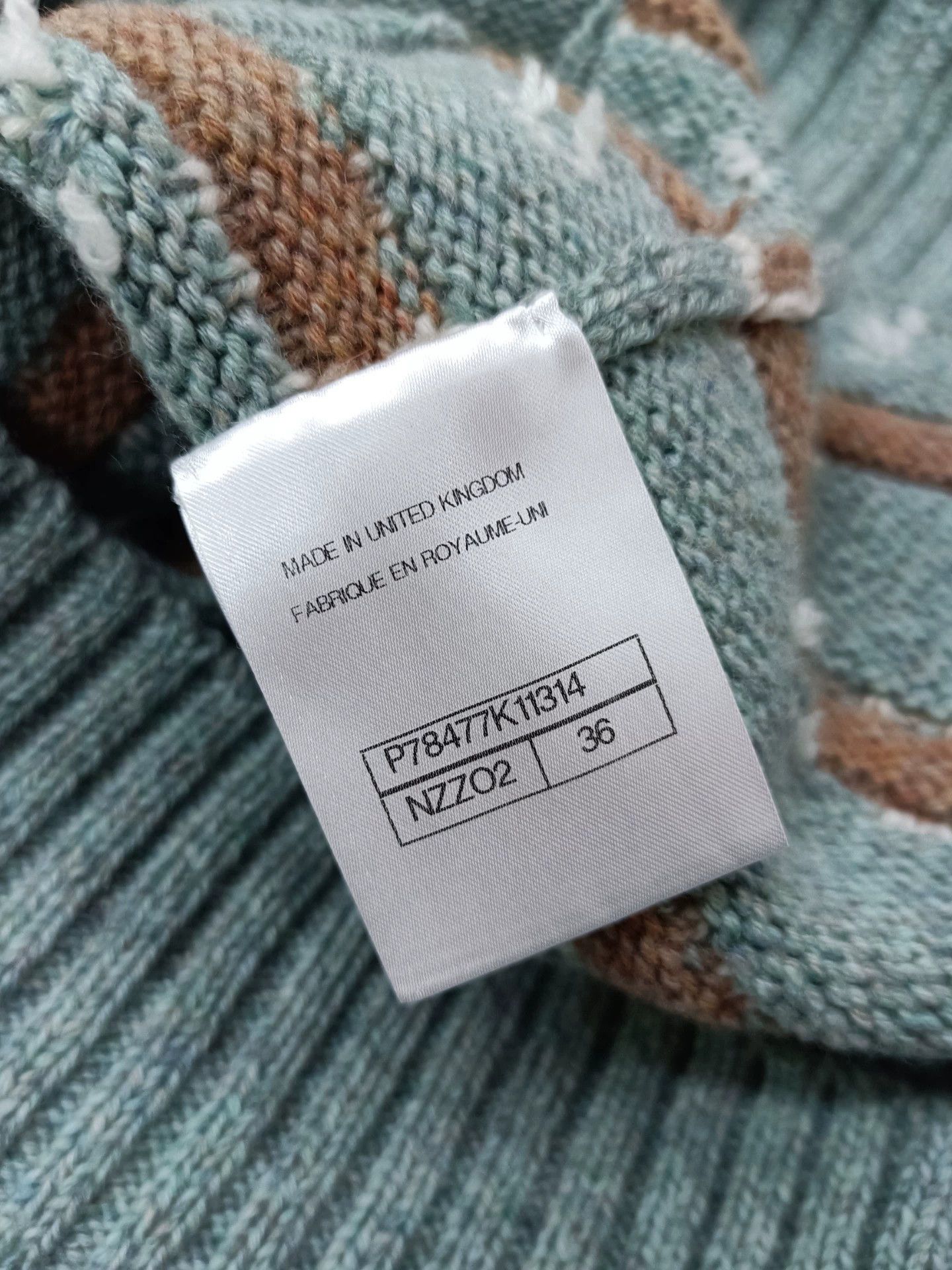 Chanel Chanel Cashmere Green Brown Striped Vest FR36 NWT Size XS / US 0-2 / IT 36-38 - 5 Thumbnail