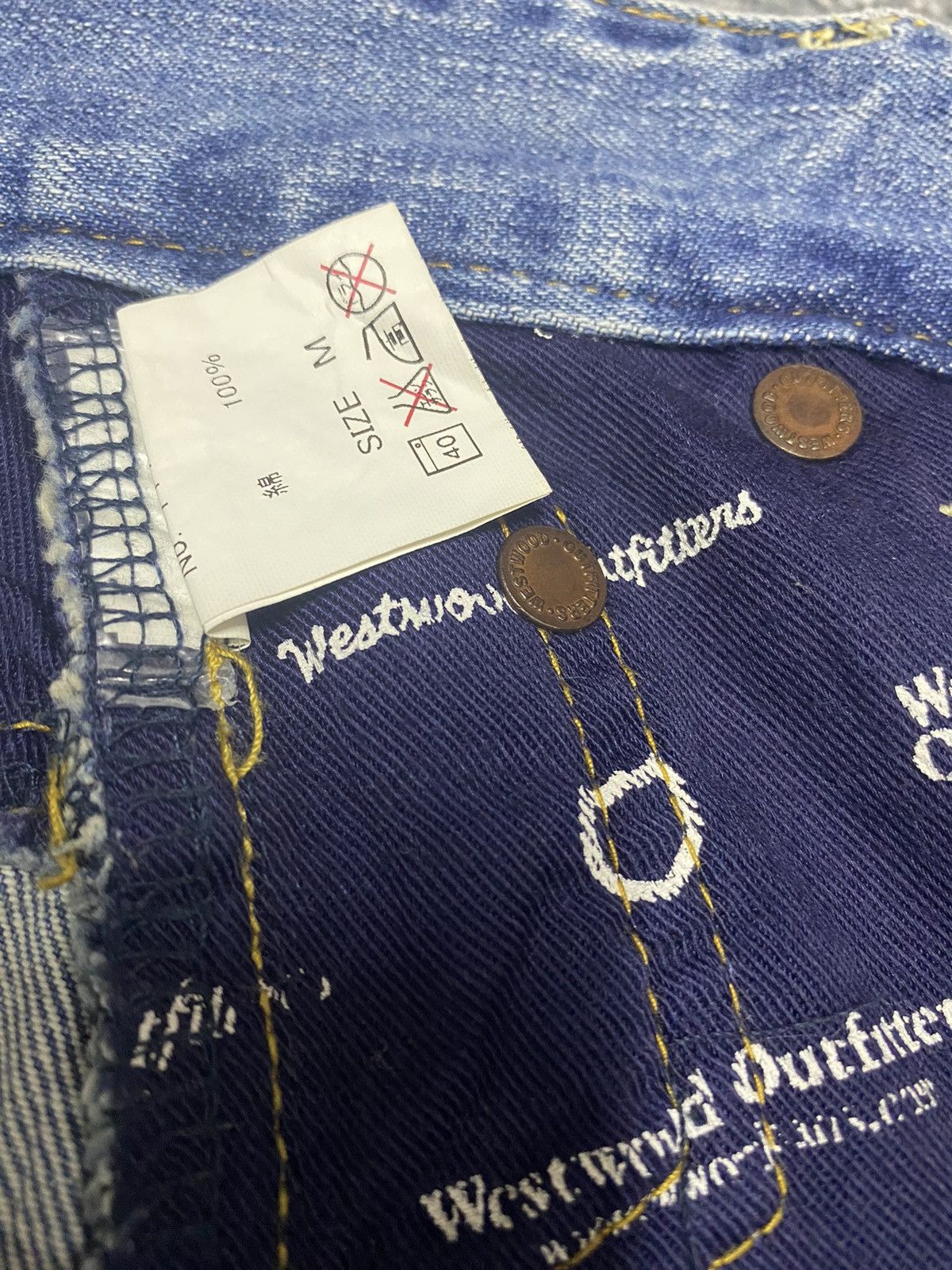 Japanese Brand Westwood Outfitters Denim Jeans Mini Skirt Size 30" / US 8 / IT 44 - 13 Thumbnail
