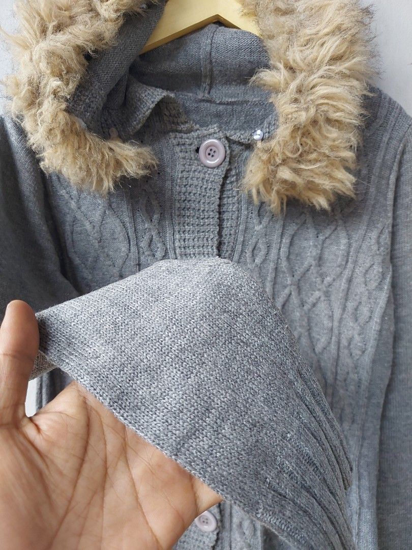 If Six Was Nine × Le Grande Bleu (L.G.B.) Knitted Cardigan Fur Hoodie Knit IfSixWasNine i6w9 LGB style Size US M / EU 48-50 / 2 - 6 Thumbnail