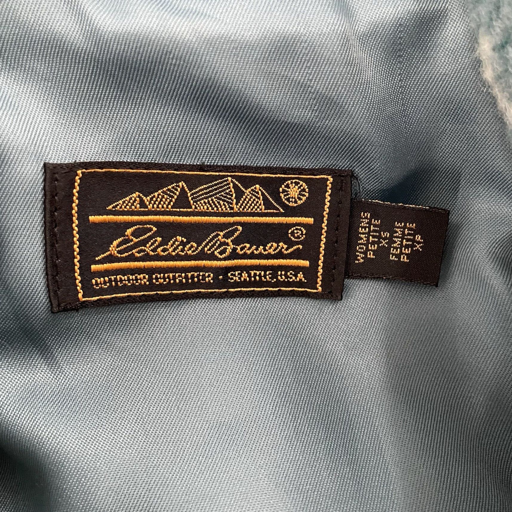 Eddie Bauer VINTAGE Eddie Bauer Coat Wool Blanket Shawl Collar Toggle Geometric Green XS Womens 80s 90s Southwestern Mens Womens? Size XS / US 0-2 / IT 36-38 - 5 Thumbnail