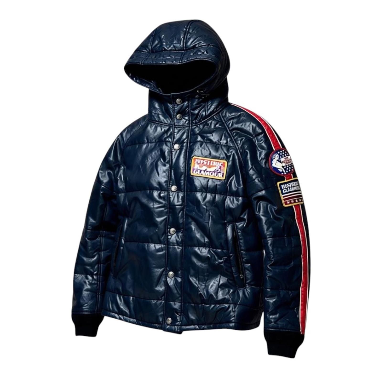 Hysteric Glamour Hysteric Glamour - S Navy Blue Quilted Puffer Jacket Size US M / EU 48-50 / 2 - 1 Thumbnail